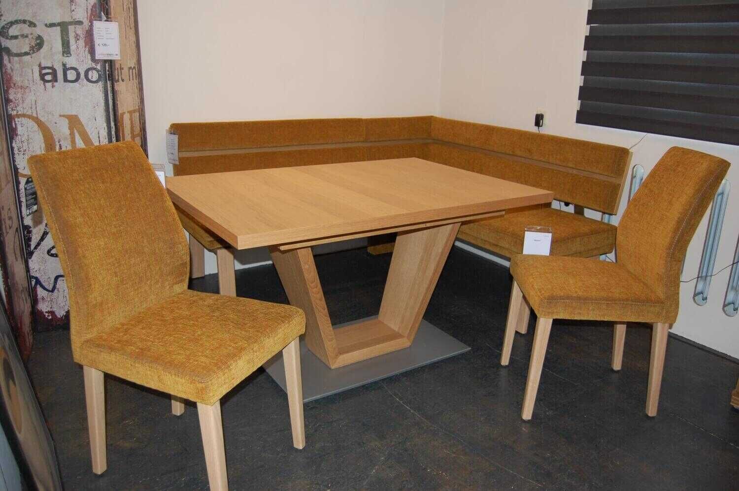 Essgruppe Katar Wildeiche Natur Essecke Tisch 2 Stühle