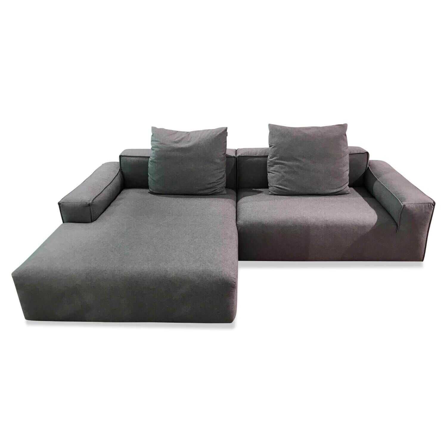 freistil-rolf-benz-ecksofa-175-stoff-5000-schwarz-meliert-mit-2-r-C3-BCckenkissen-06cd81b63b49 freistil Rolf Benz - Ecksofa 175 Stoff 5000 Schwarz Meliert mit 2 Rückenkissen - 1