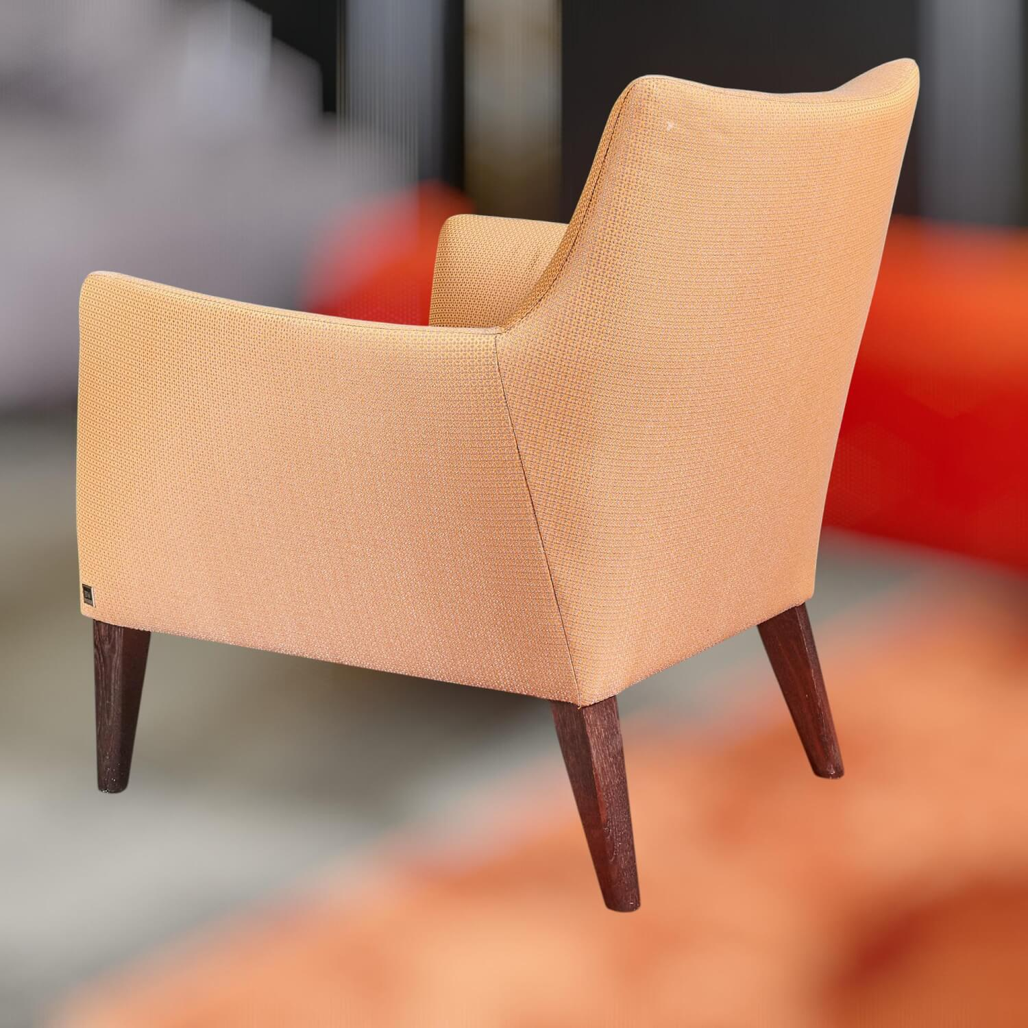 Bielefelder Werkstätten - Coco Beistellsessel Stoff Minimo 9-2463-060 Beige Braun - 3
