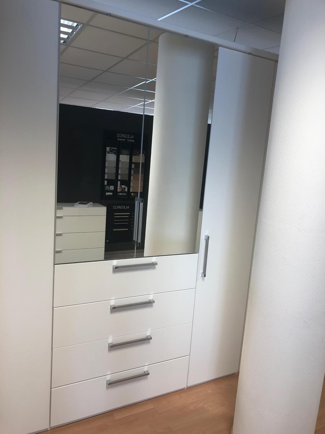 Nolte - Eckschrank Horizont 10 Polarweiß Innen Leinenoptik - 15