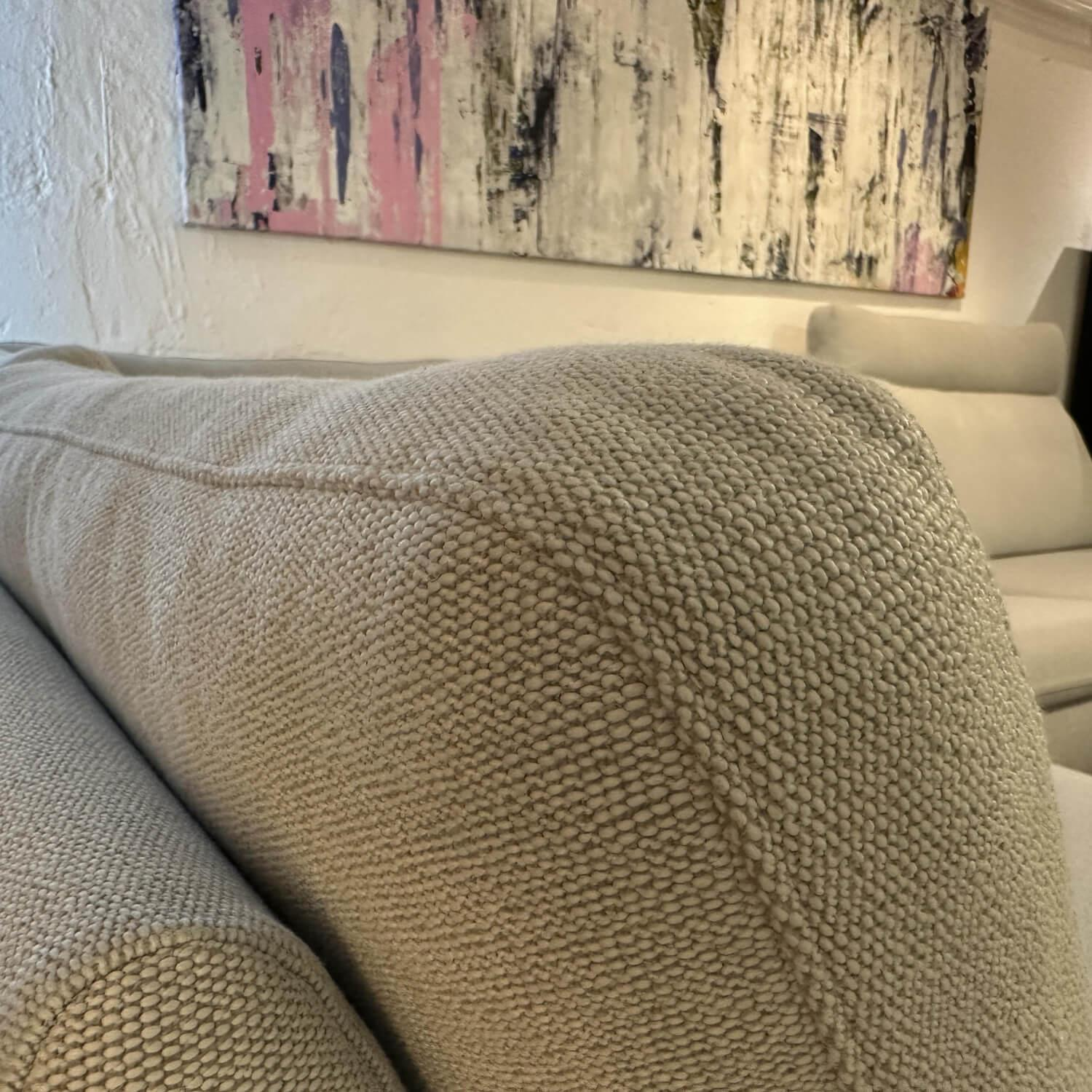 COR - Ecksofa Conseta Stoff 9124 Eisengrau Schmalfuß Verchromt - 2
