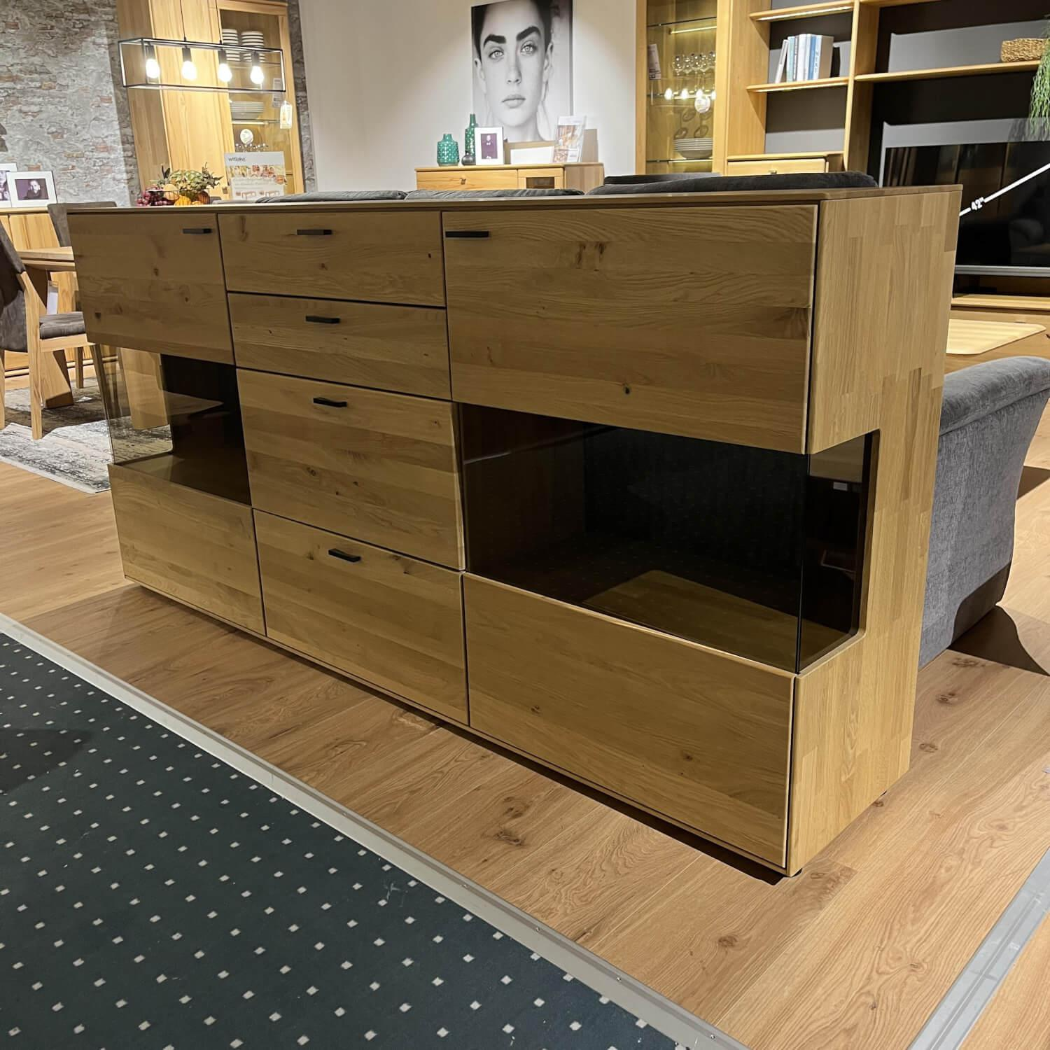 Wöstmann - Sideboard Valmondo Menora Plus Europäische Wildeiche Massiv Mit Beleuchtung - 6