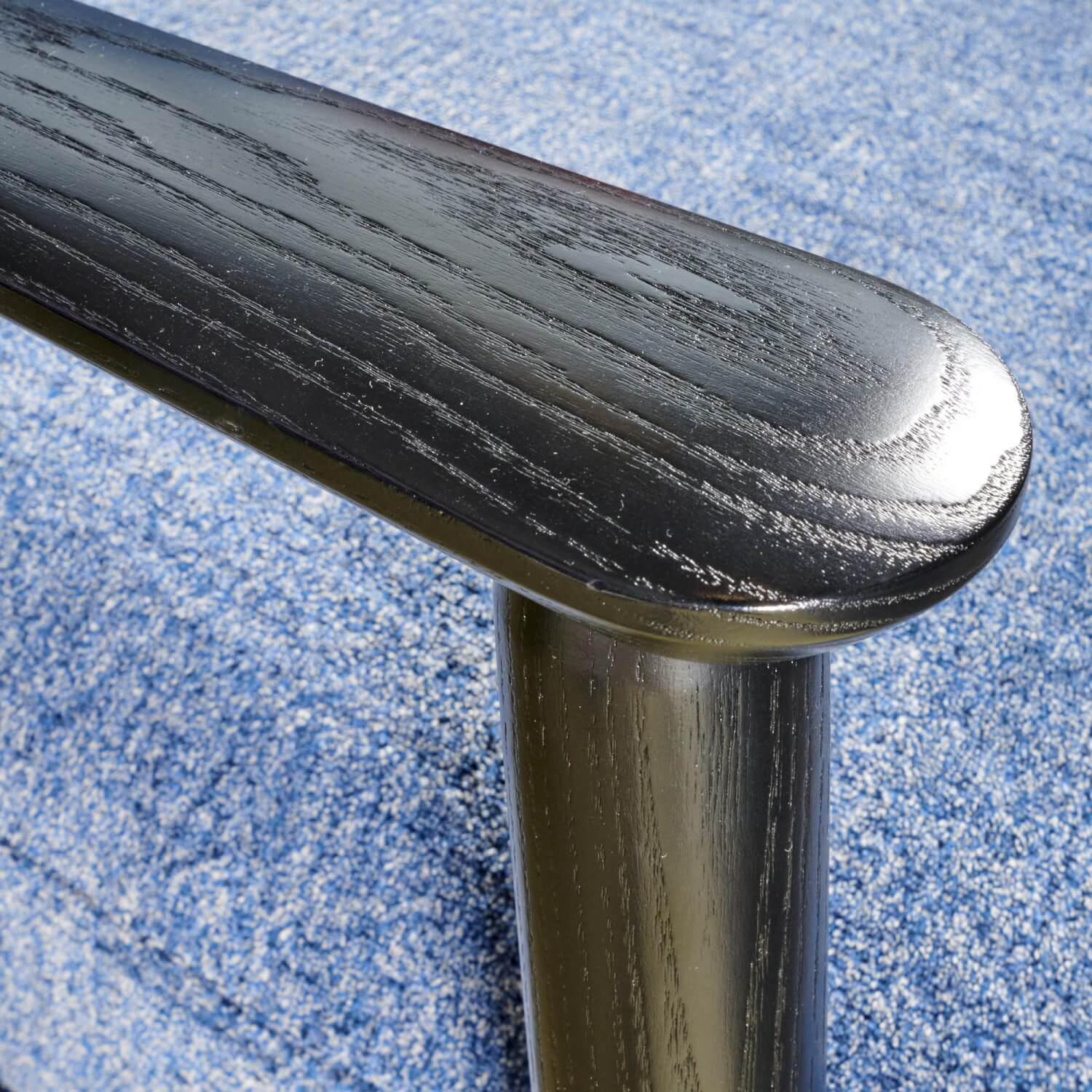 Bielefelder Werkstätten - Gatsby Sessel Stoff Mabelle BW1807-252 Blau Holz Schwarz - 10