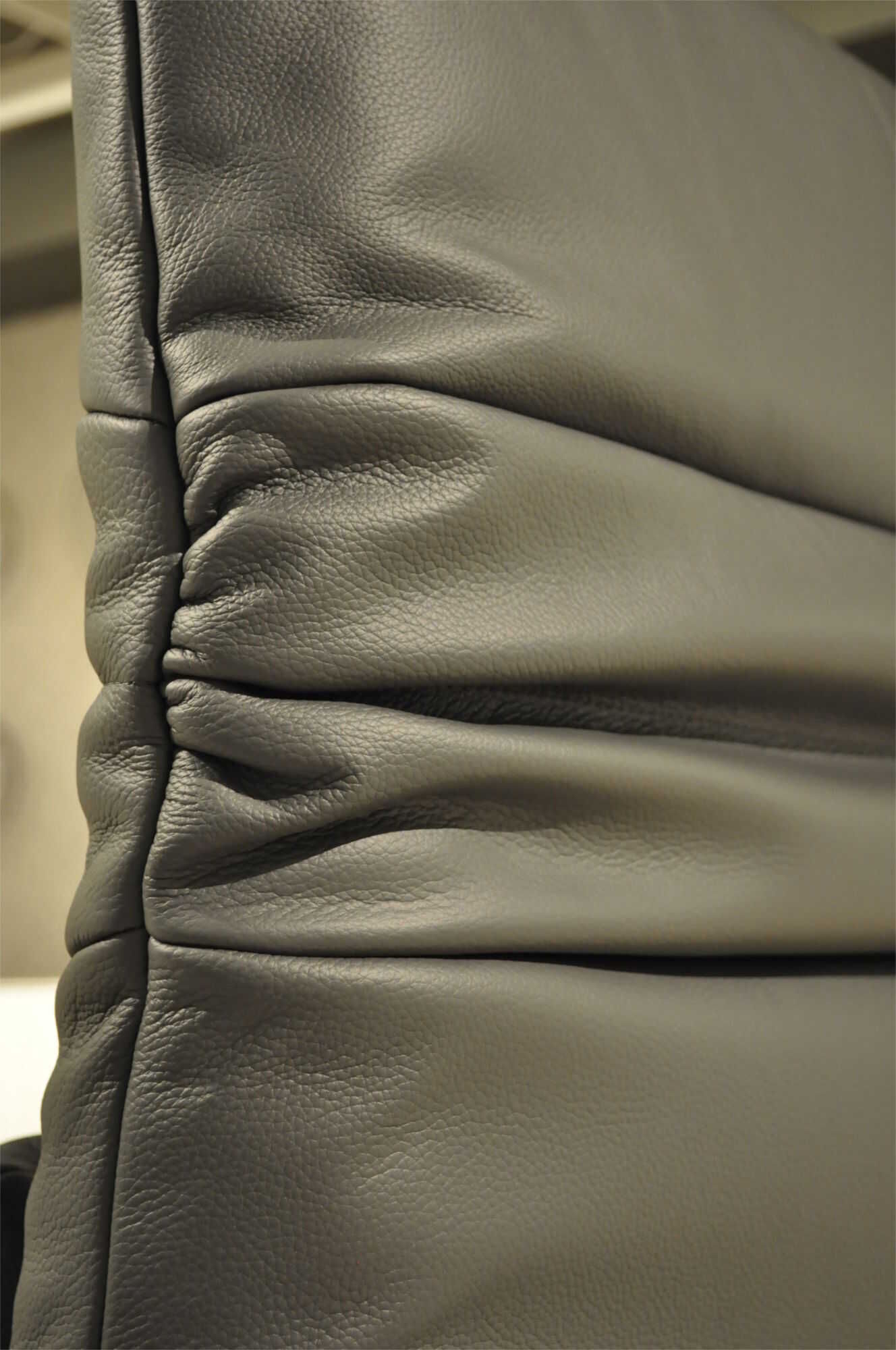 Rolf Benz - Sofa Plura Leder Anthrazit Liegefunktion - 6