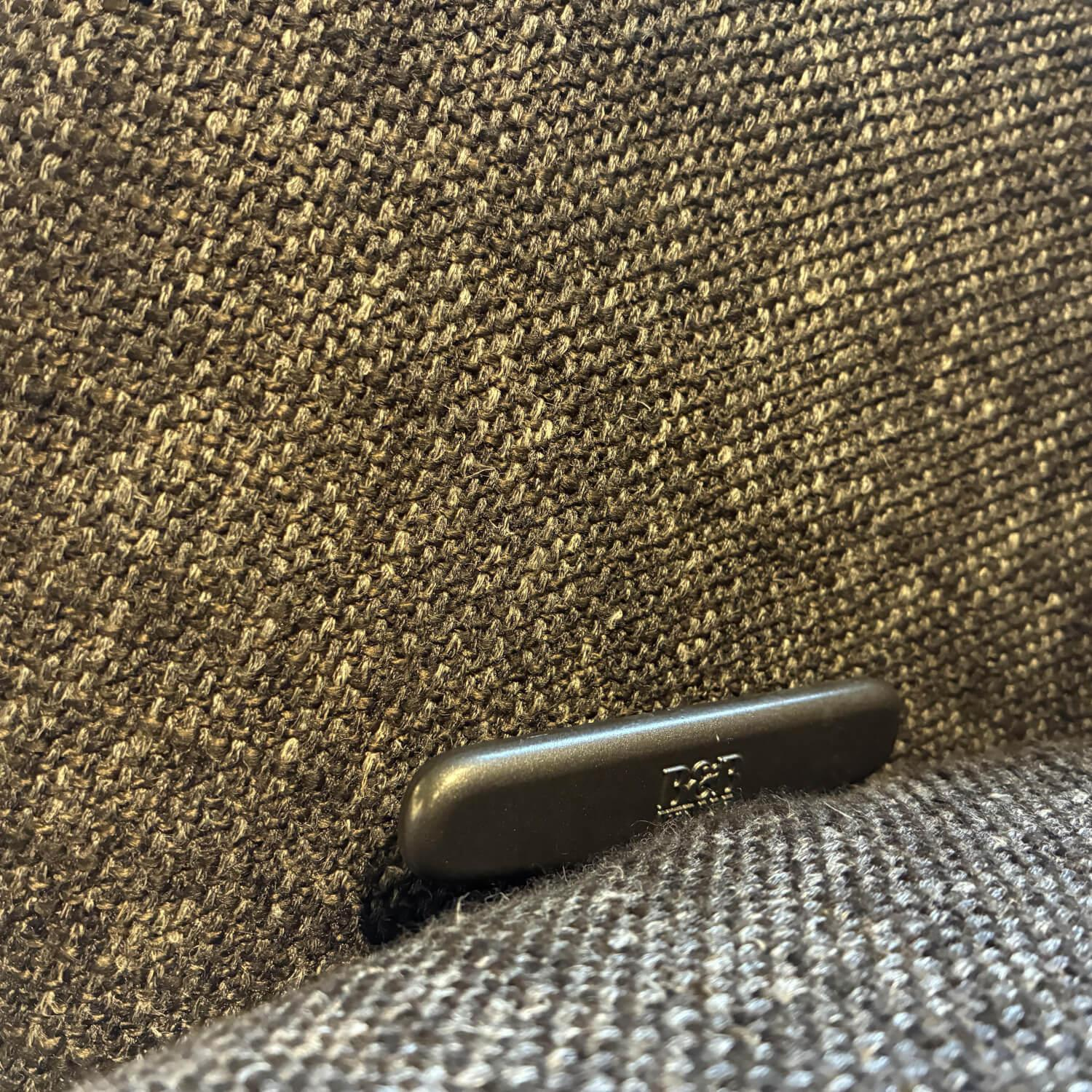 B&B Italia - Sessel Harbor Stoff 000TE Doppelte Nadelnaht Silente Schwarz mit Ottoman - 5