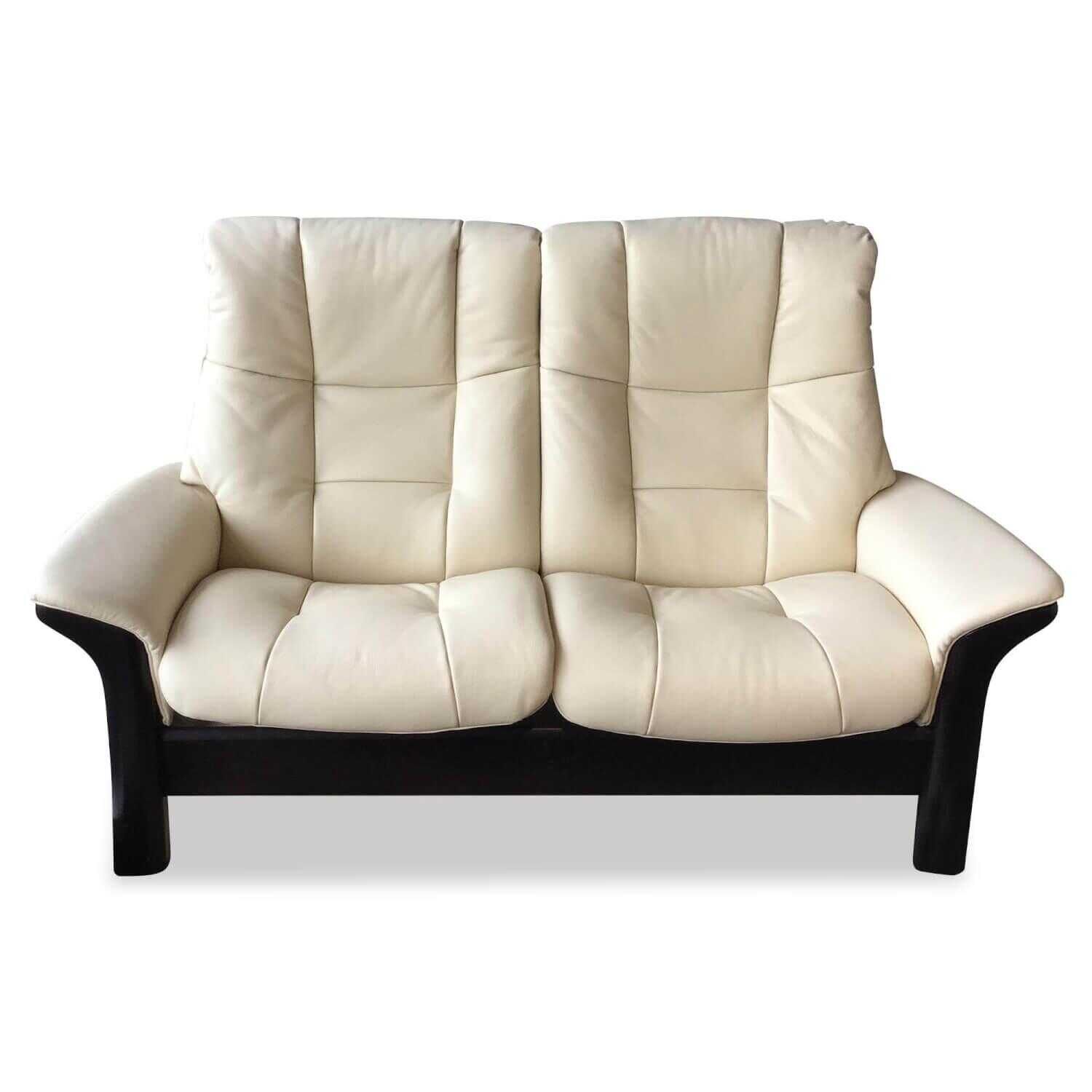 Stressless - Sofa Buckingham Zweisitzer Leder Cori Vanilla Holz Wenge - 1