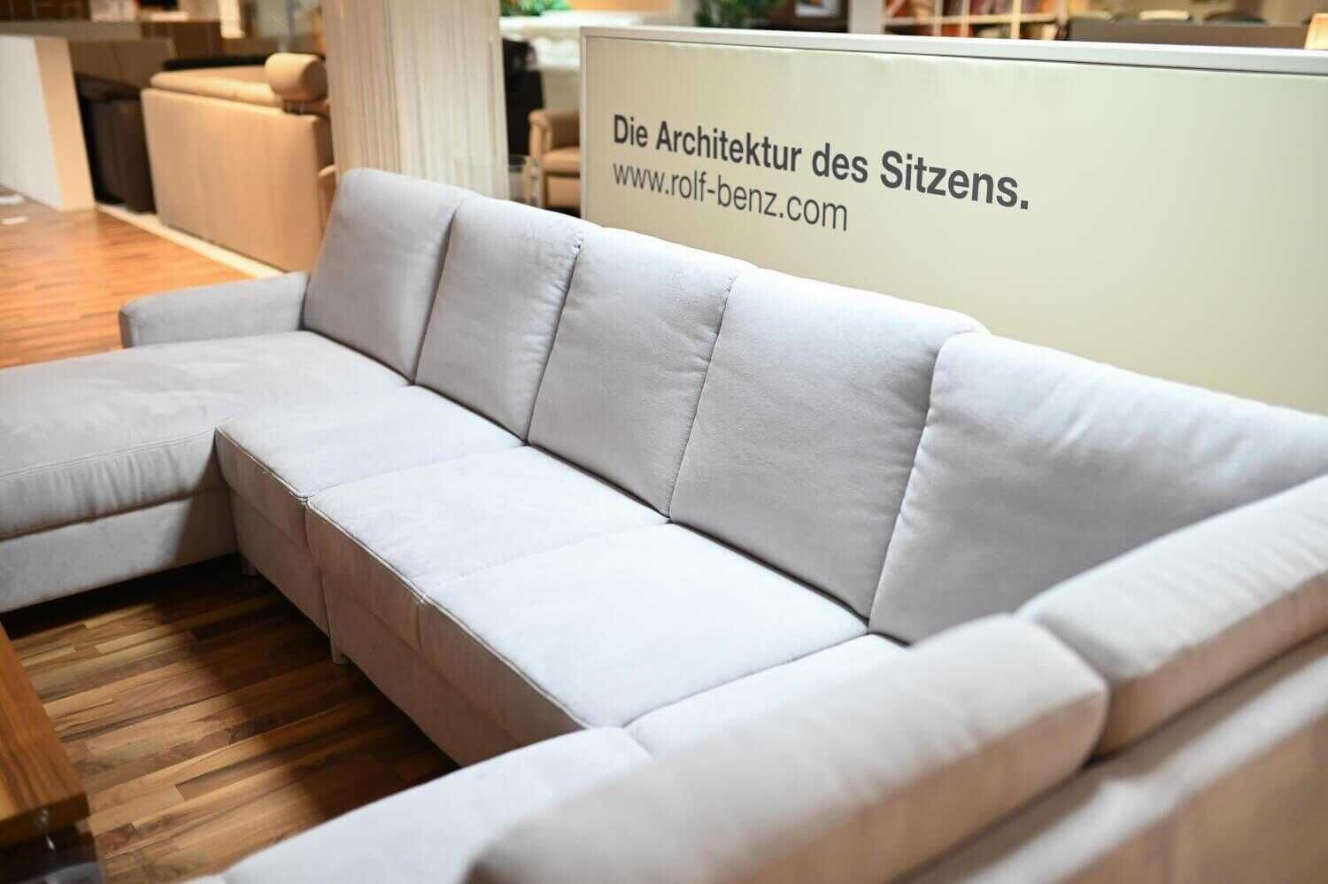 Sofa Garnitur Bari Stoff Grau