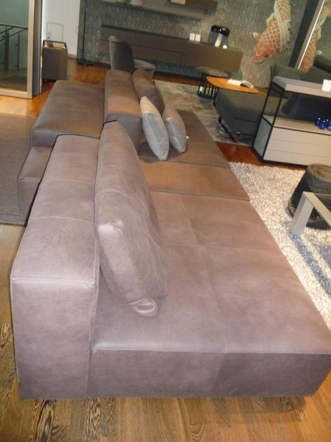 Montis - Sofa Domino Leder Novara Farbe Maron Braun - 4