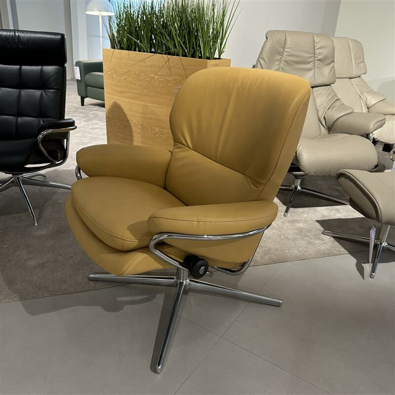 Stressless - Sessel Rome Leder Paloma Honey Gelb Gestell Standard Aluminium - 6