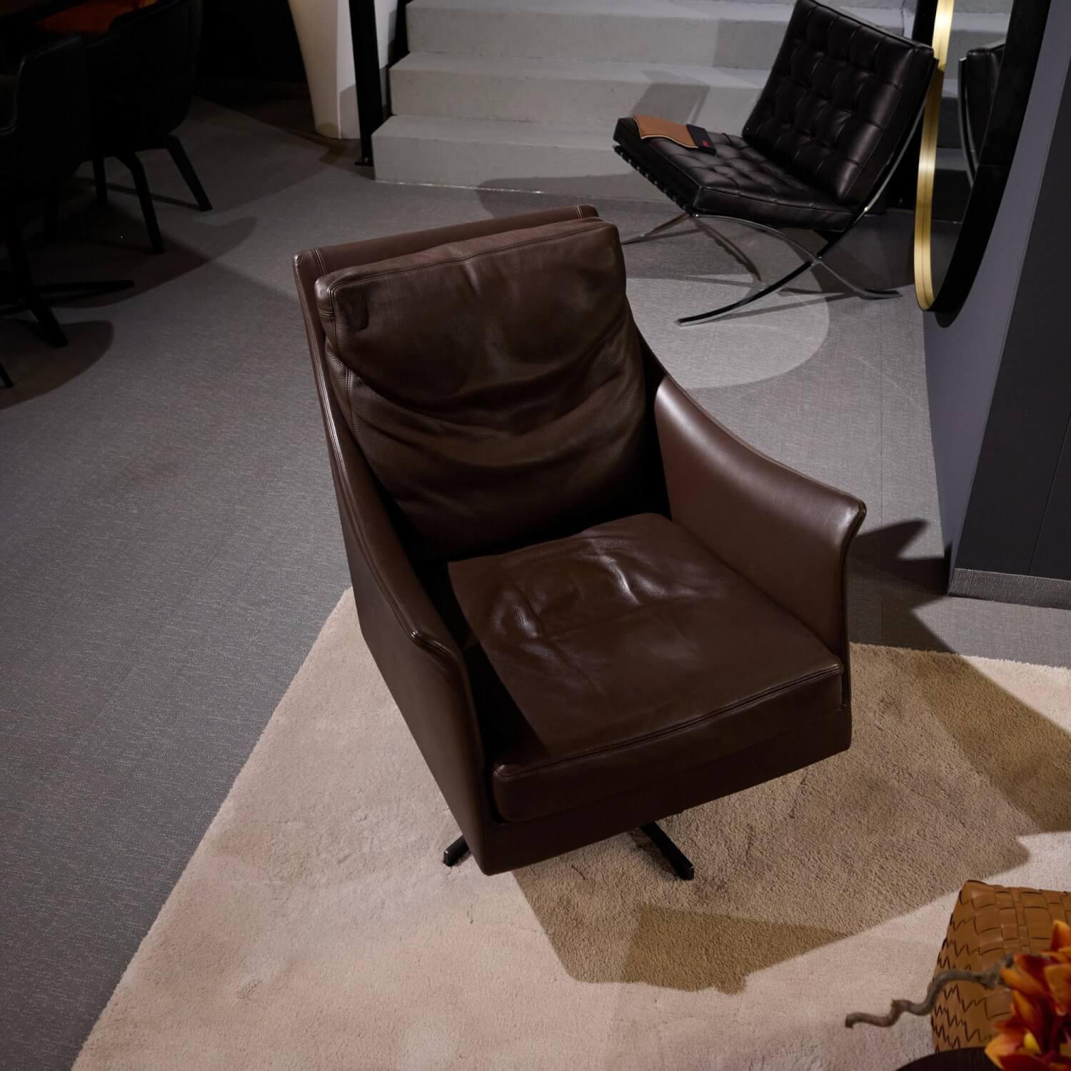 Flexform - Sessel Boss Leder Pelle 2 Braun - 8