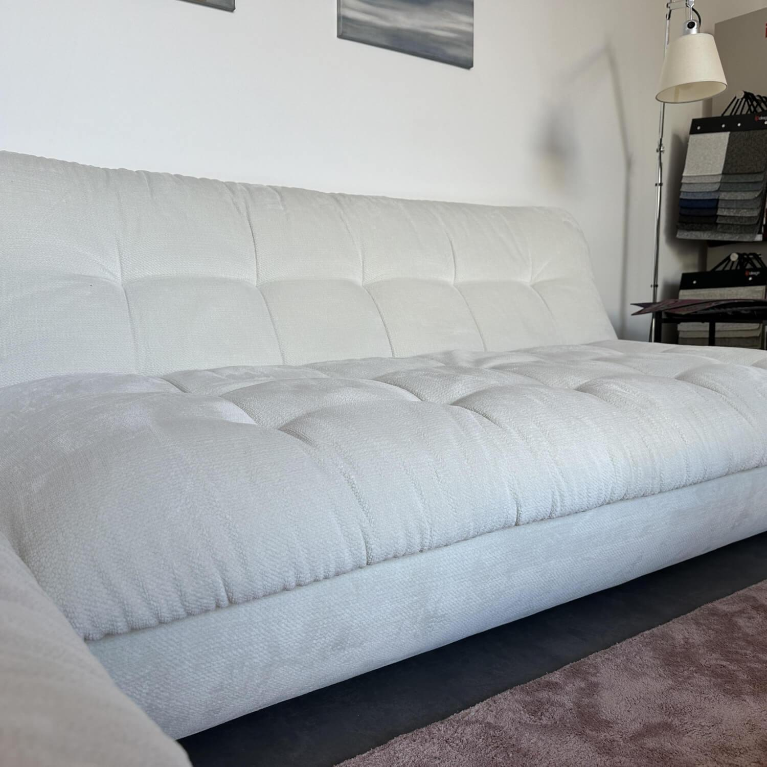 IP Design - Ecksofa Soulmate Stoff Phil 1749 171 Creme Weiß Gestell Massivholz Füße Kunststoff Schwarz - 4