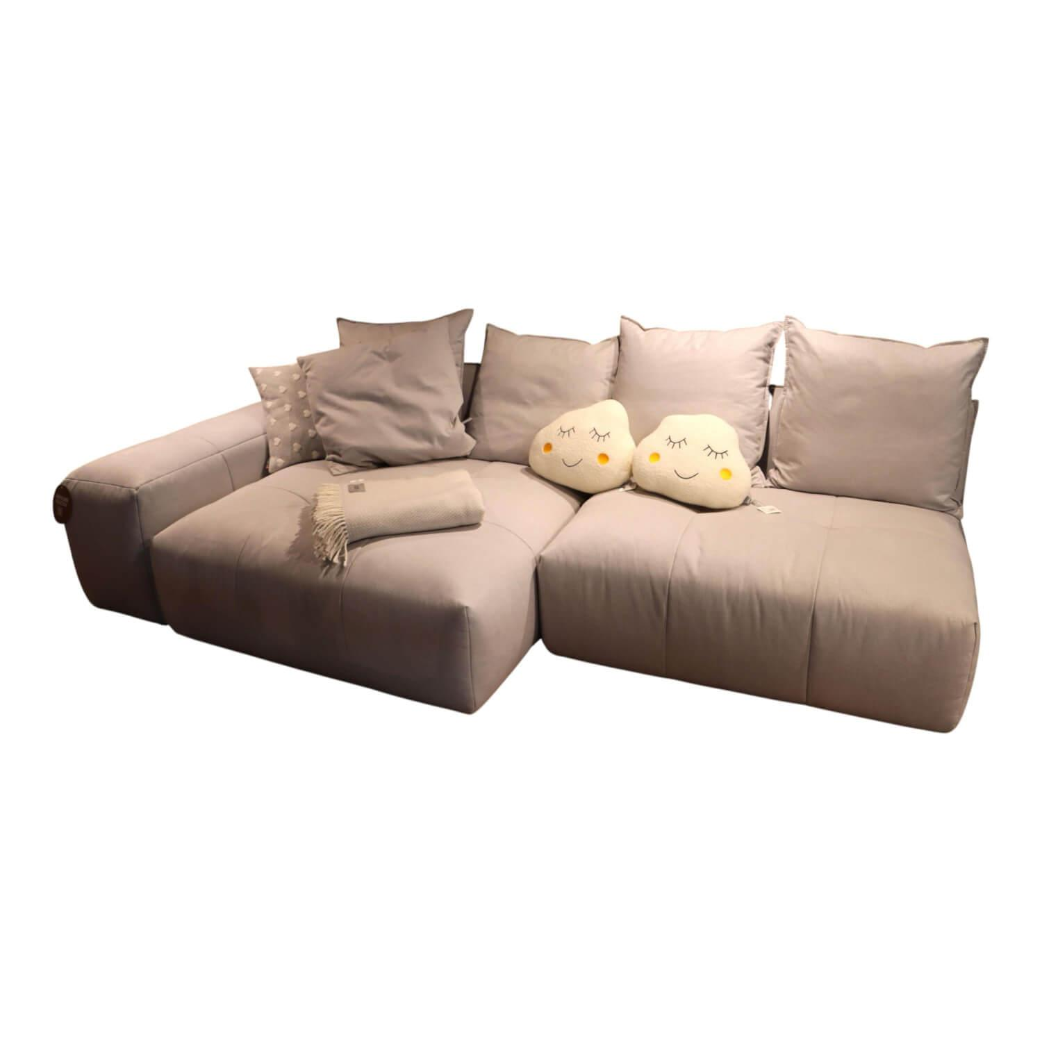 Raum.Freunde - Ecksofa Palazzina Stoff Key West Grau - 1