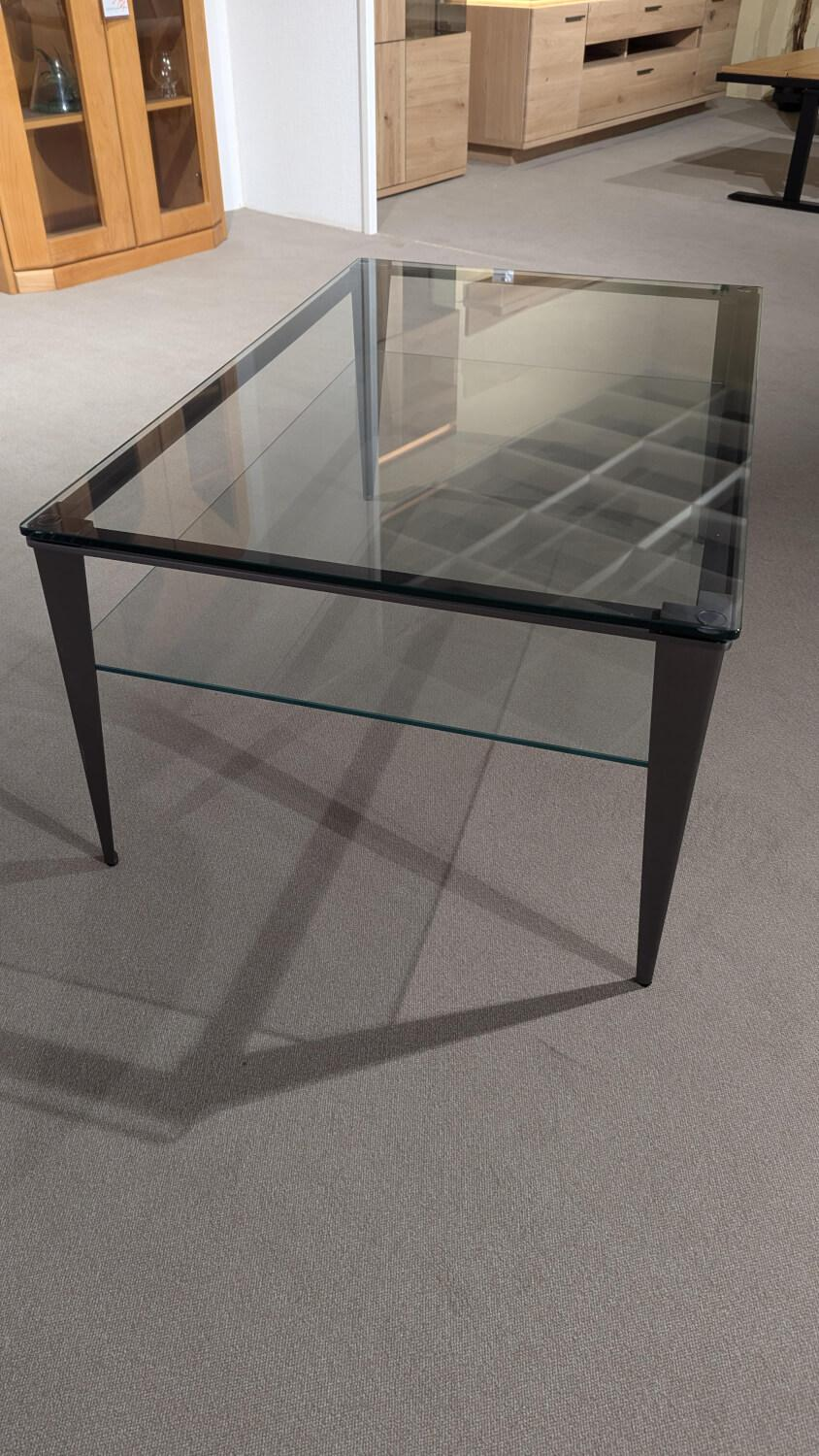 Vierhaus - Couchtisch 6340 GKL Tischplatte Glas ESG Mit Stahlgestell Schwarz - 3