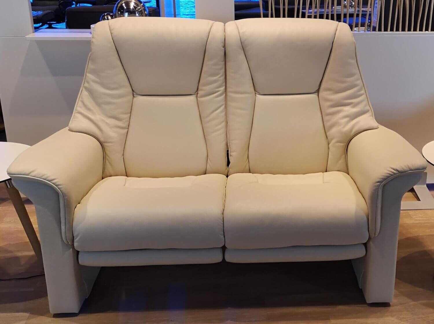 Stressless - Sofa Lux mit Relaxfunktion LegComfort Leder Cori Vanilla - 2
