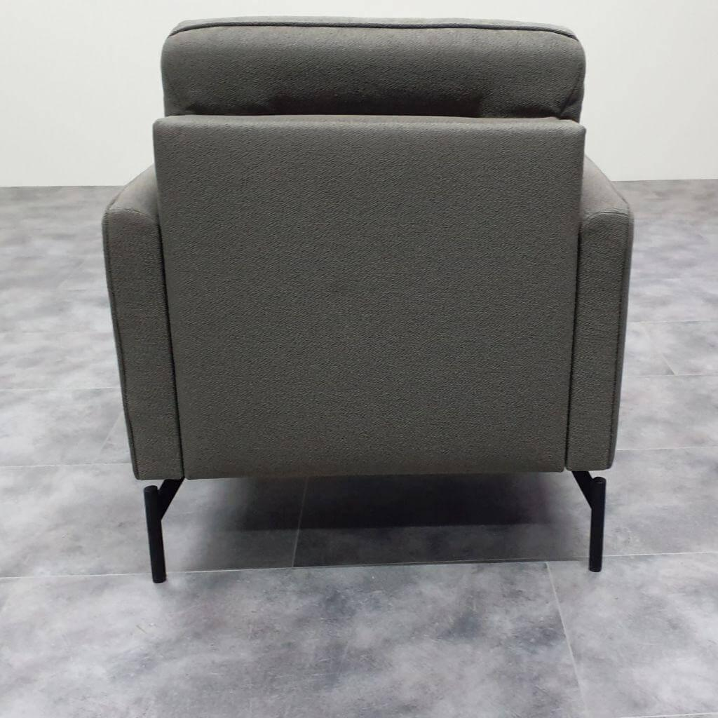 Johann Jakob - Sessel 1360 04 E14 Stoff 24 QFashion Grey Grau Gestell Metall Anthrazit - 3