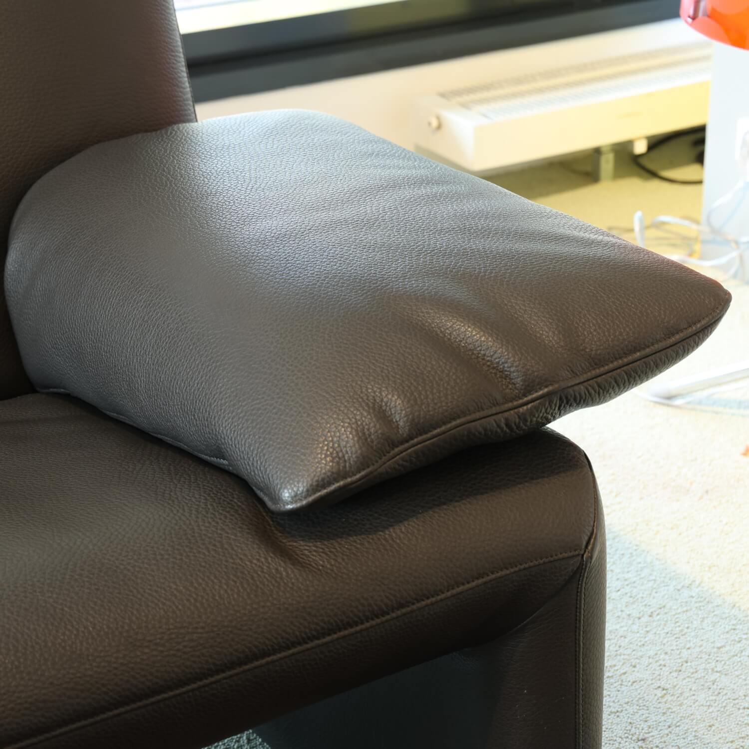 Jori - 2er-Set Sofa Linea JR-8700 Bezug Leder Fuerte Stone Mit PVC Gleitern - 8