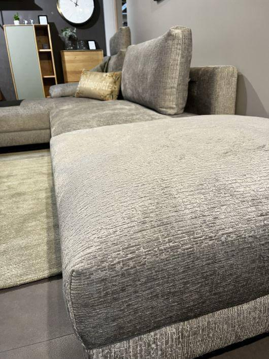 Modulares Lounge Sofa Baldo Bezug Stoff PG 4 Marconia Steel Kunststoff-Füße Schwarz