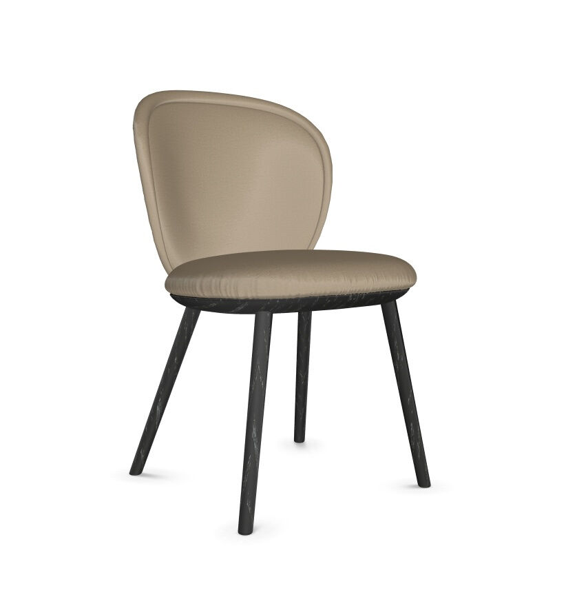 Freifrau - Stuhl Sidechair Ona Stoff Smart Code25 Pierre Grau Außen Gobelin Oasis - 1