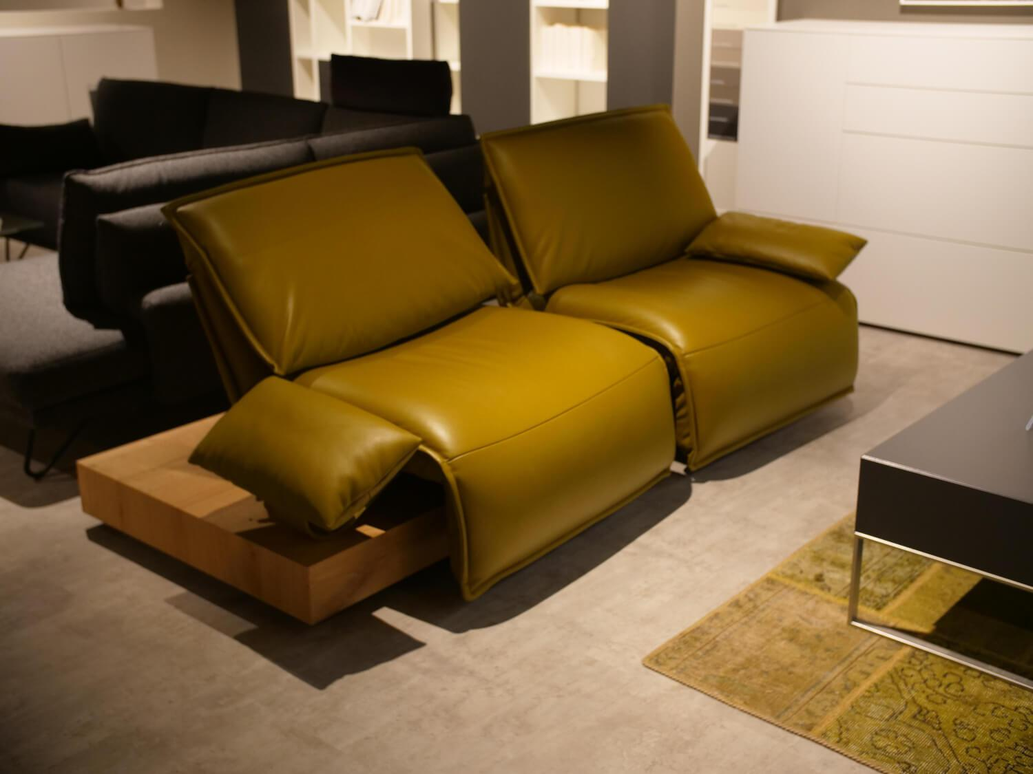 Koinor - Sofa Polstergarnitur Key West Bezug Leder C-Classic Avocado mit elektrischer Verstellung - 7