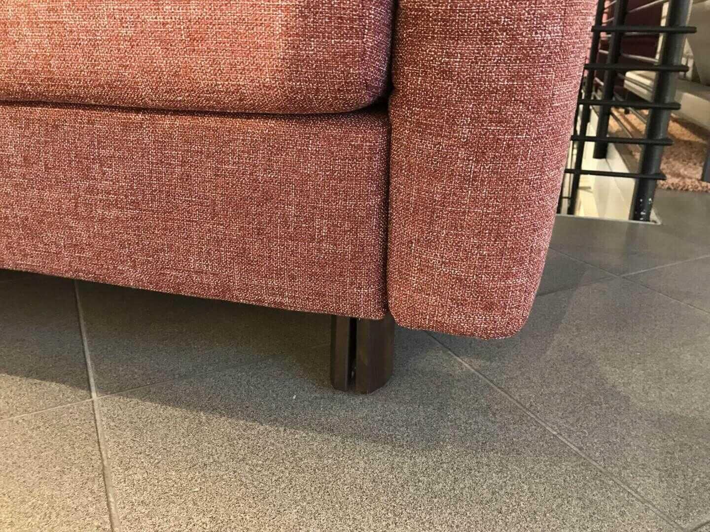 Franz Fertig - Schlafsofa Malou Stoff E 4183 Rot mit 2 Rückenkissen Füße Buche Moorbraun - 7