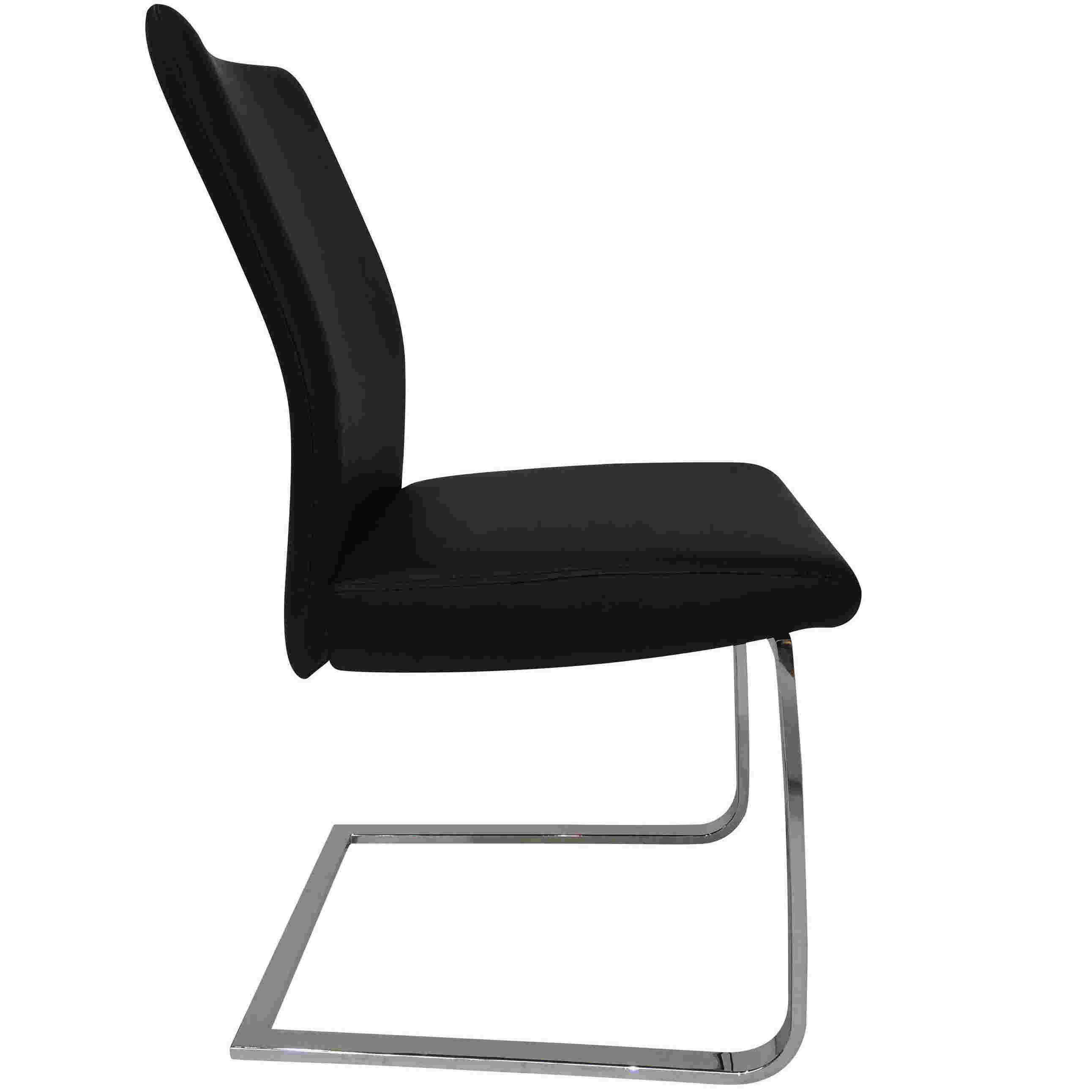 023-09123125915d0e7a4bc859c4bc26a056b Ronald Schmitt Design - Freischwinger RST 143 Leder Schwarz - 1