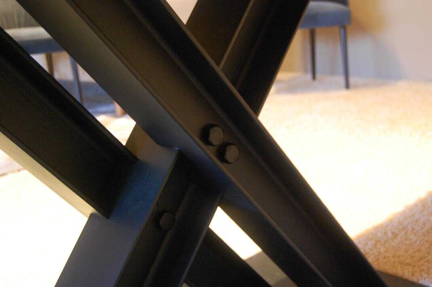 Draenert - Esstisch Victor Wildeiche Natur Geölt Gestell Schwarz - 5