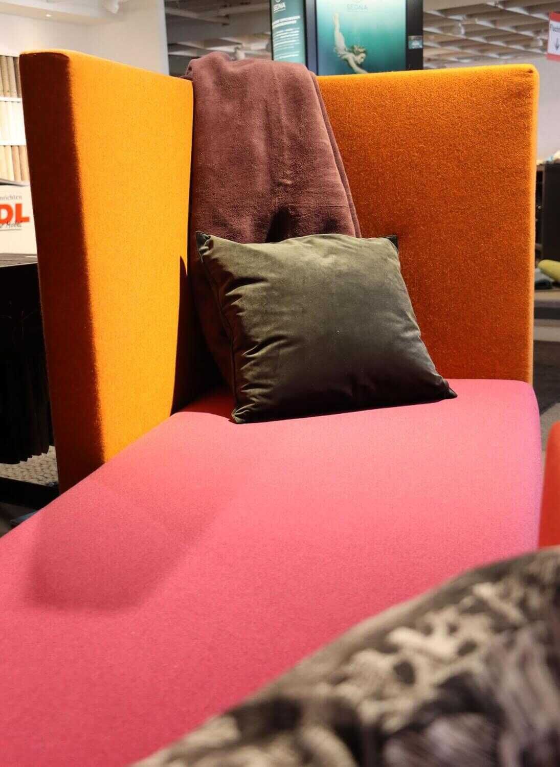 Sofa Room Art Stoff Lana Rot Pink Orange