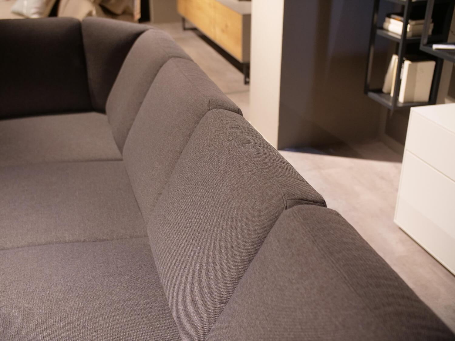 Musterring - Wohnlandschaft MR 365 Bezug Stoff Orlando Dark Grey Grau Metallfuß Chrom Beschichtet - 9