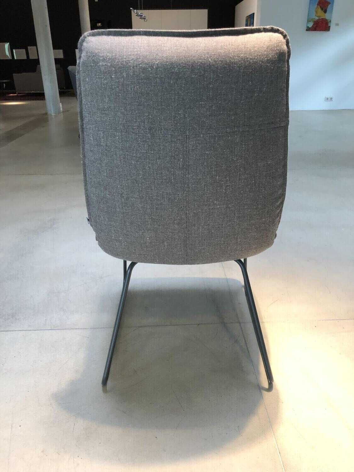 Rolf Benz - 2er-Stuhlset 606 Stoff Braungrau - 6