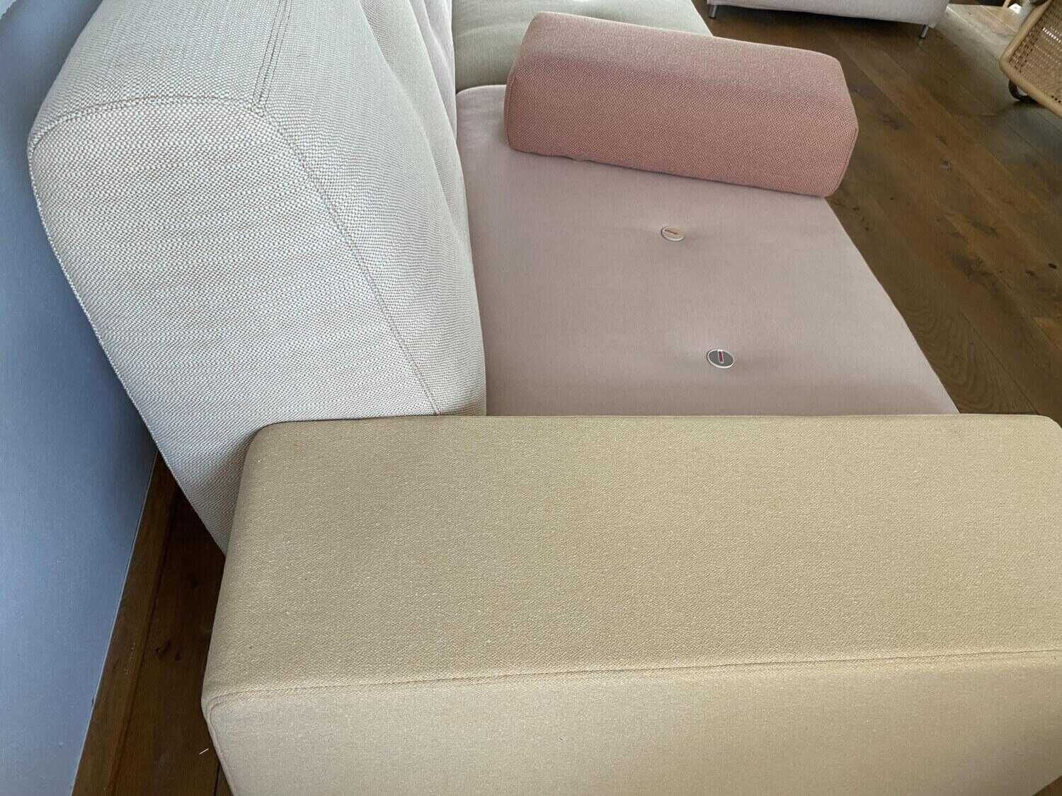 Sofa Polder Stoff Sand- und Rosatöne F100 Limited Edition