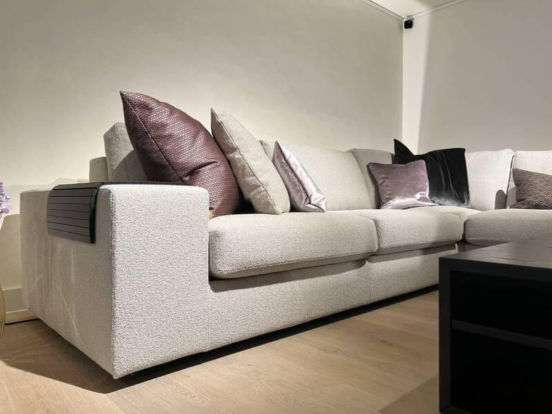 Bielefelder Werkstätten - Ecksofa Inspiration Stoff Rheet BW1790-373 Hellbeige - 4