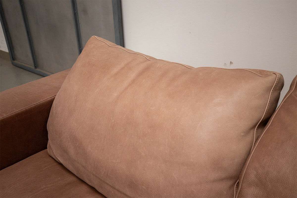 Baxter - Sofa Budapest Leder Old Shabby Scuro Hellbraun - 7
