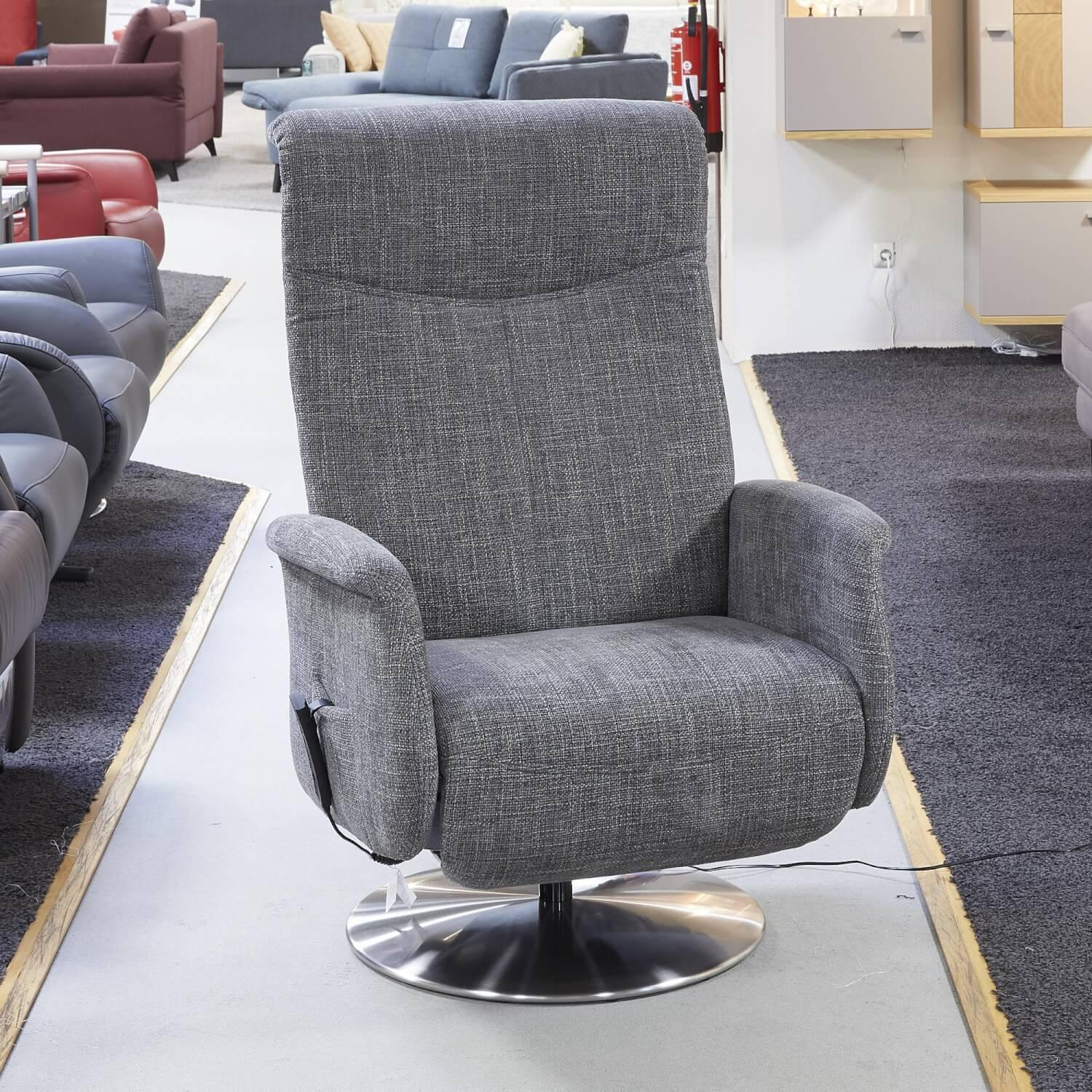 Activineo - Schwerlast-TV-Sessel Bezug Stoff Doro 6 Mode Drehgestell Edelstahl Inklusive Aufstehhilfe - 7