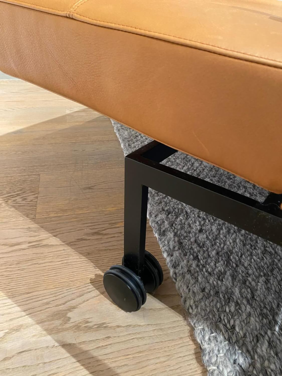 Brühl - Sofa Zweisitzer Roro Soft Medium Leder 570 Pearl Cognac Braun Gestell Schwarz - 2