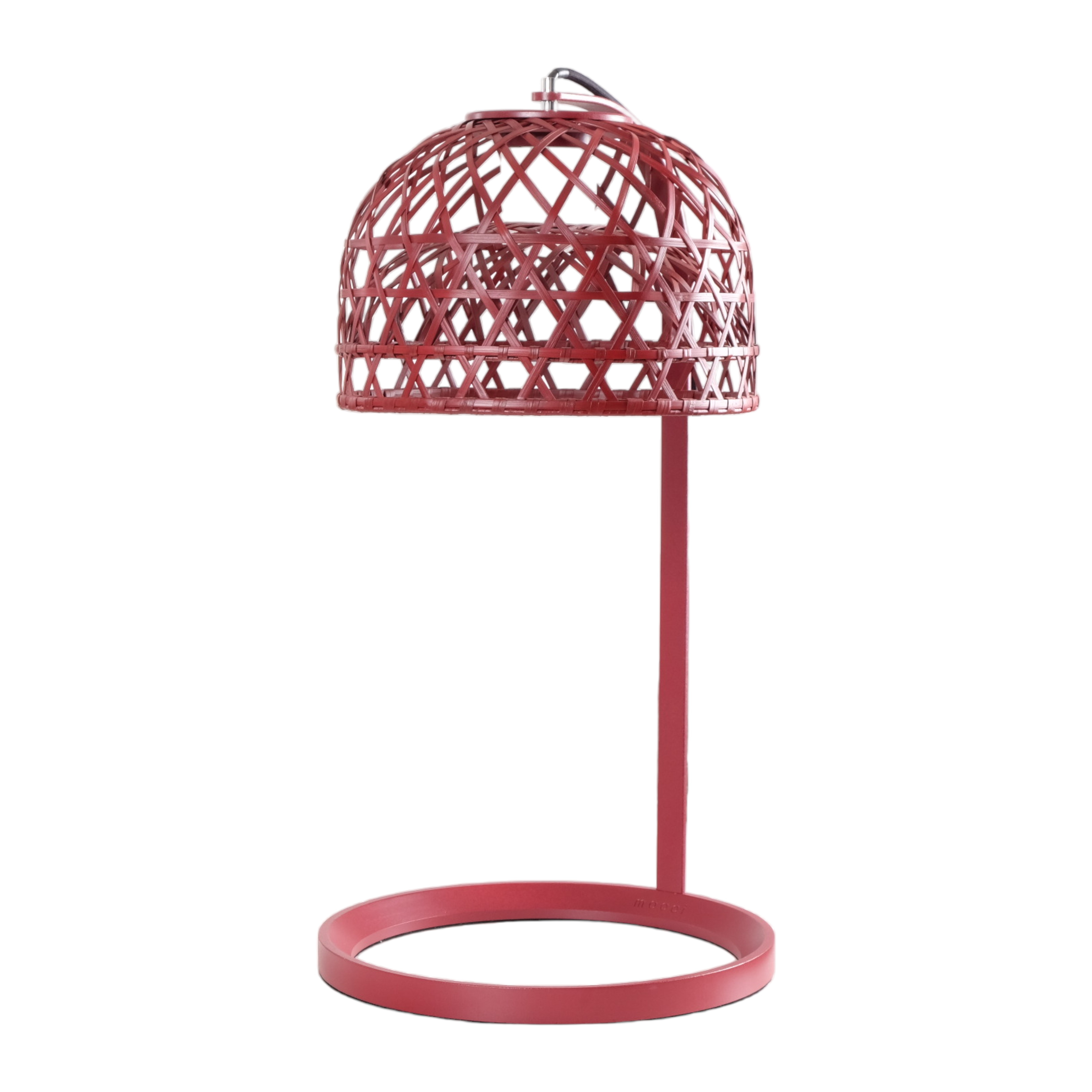 Moooi - Tischleuchte Emperor Rot Rattan Aluminium - 3