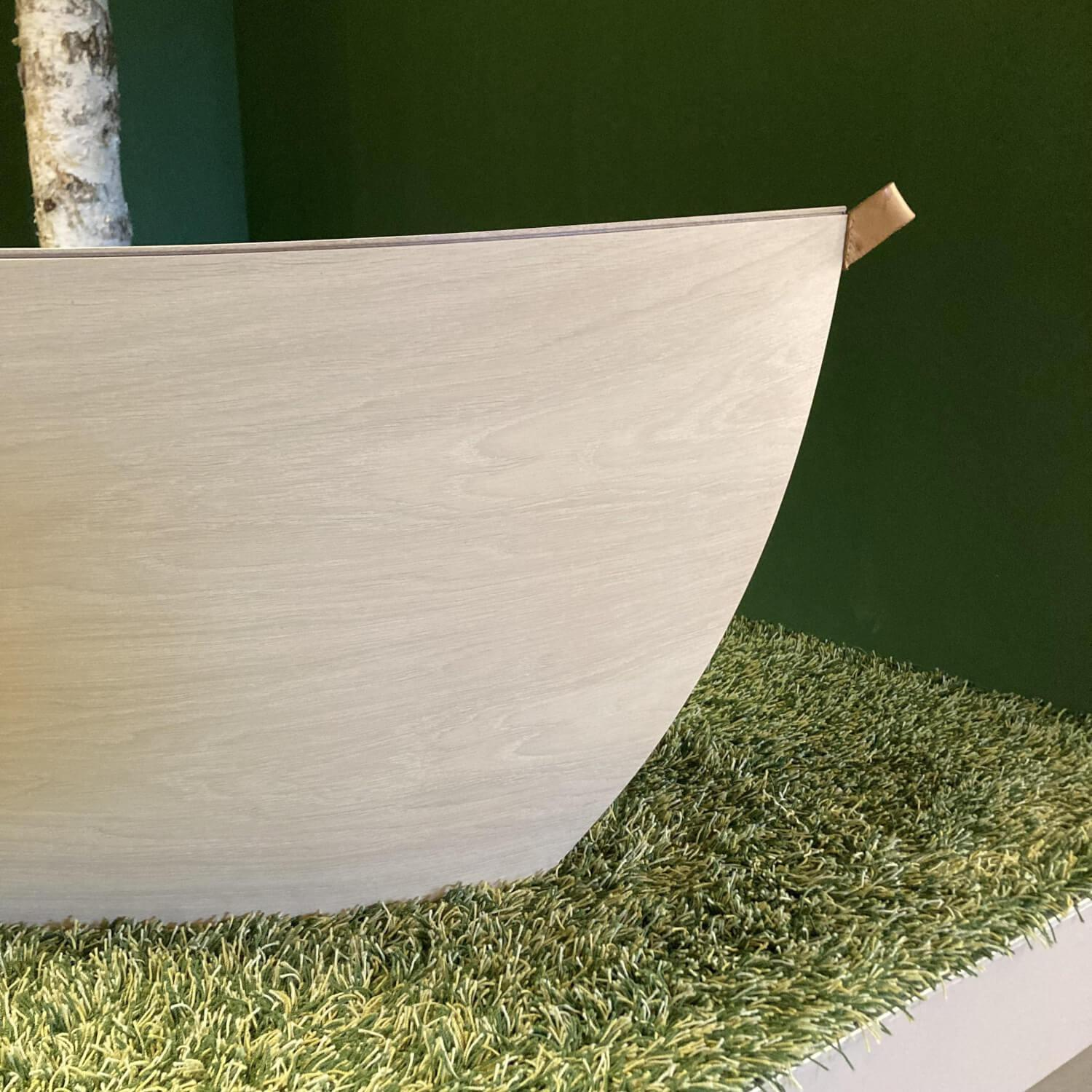 Arco - Sitzbank Arc Bertjan Pot Eiche Furnier Weiß Trageschlaufen Leder - 7