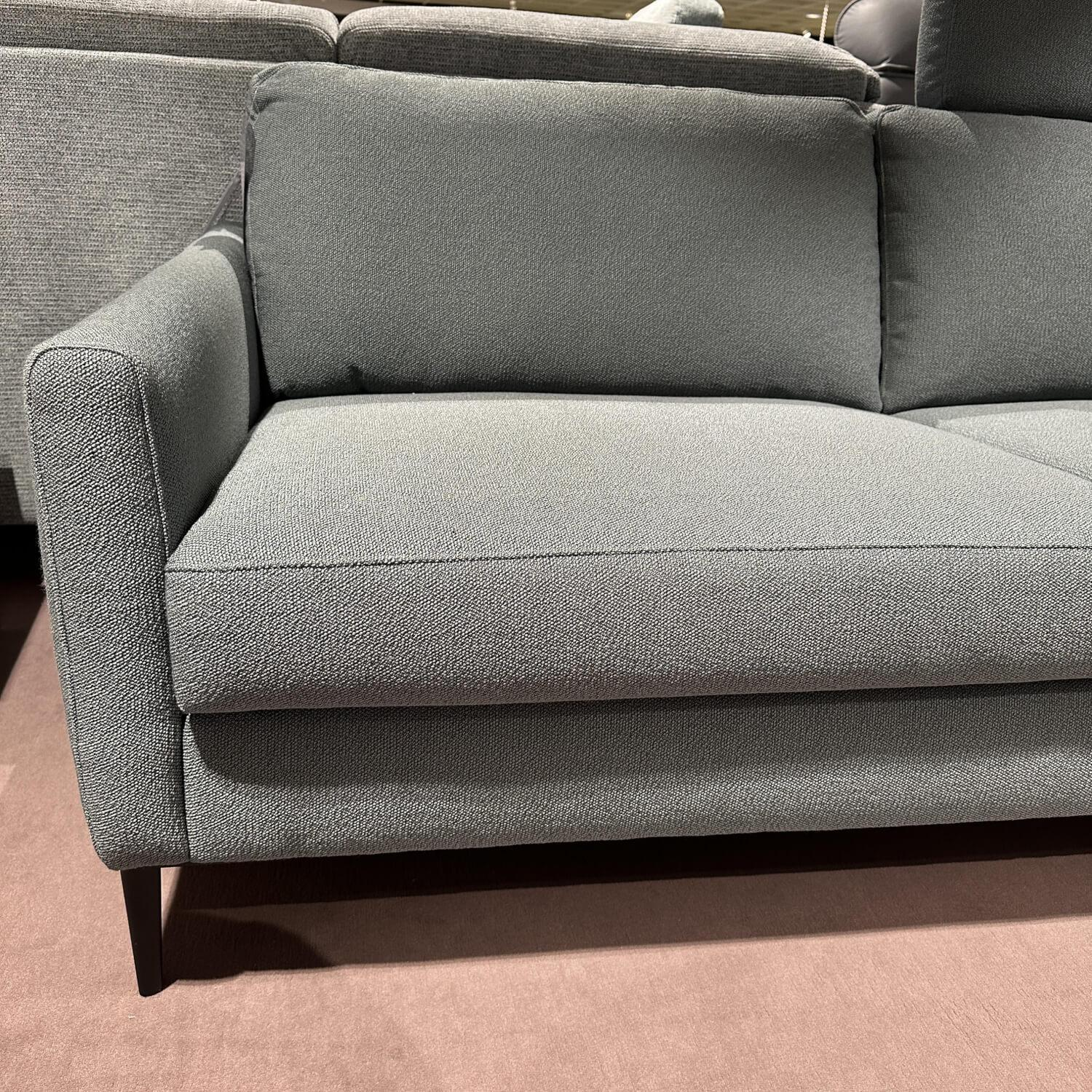 W. Schillig - Ecksofa Alexx Stoff SK50 W82277 Blue Grau Blau Metallfuß Schwarz - 5