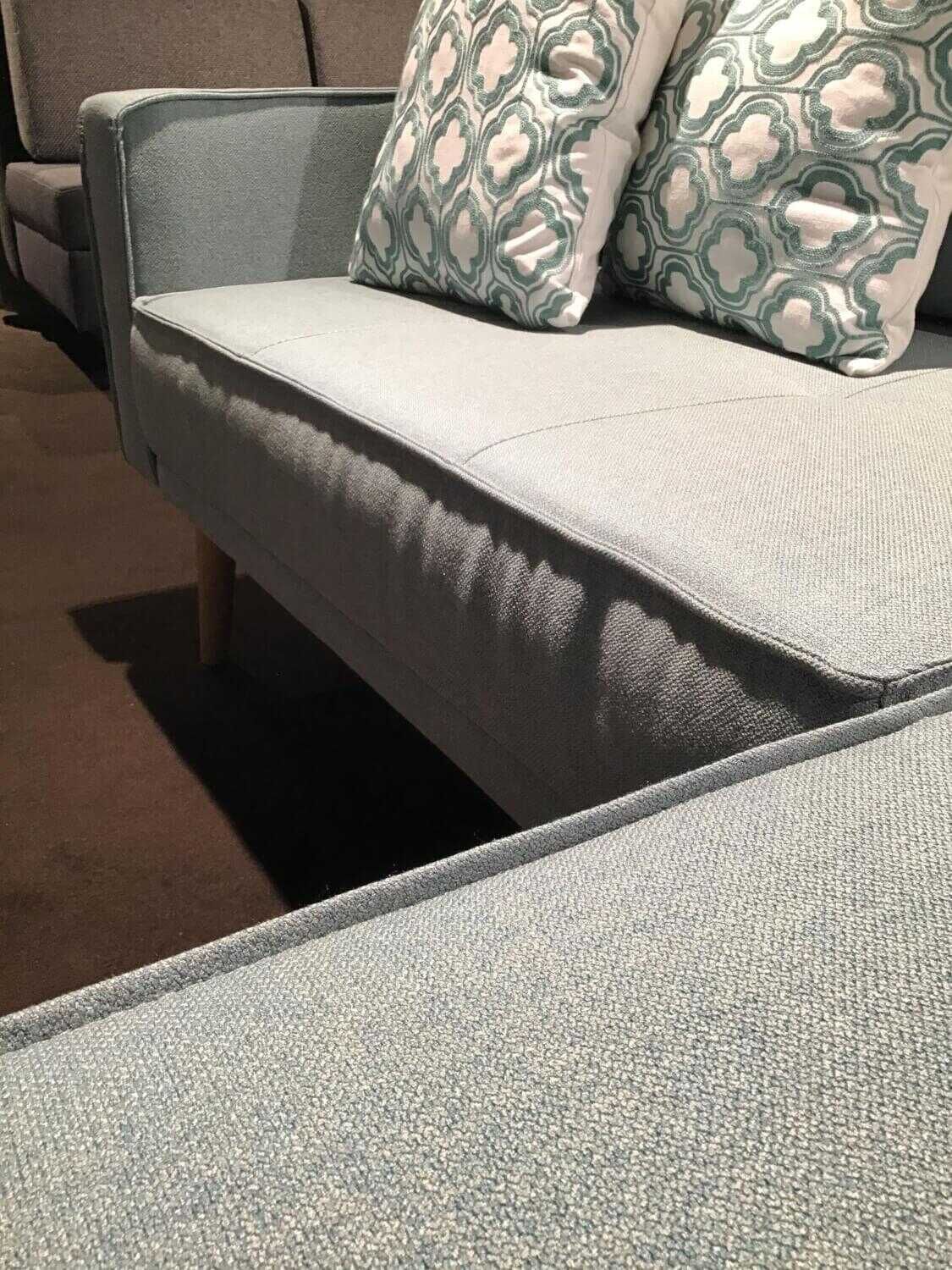 Restyl - Ecksofa Malmö Stoff 55-6474 Grau mit Schlaffunktion - 4