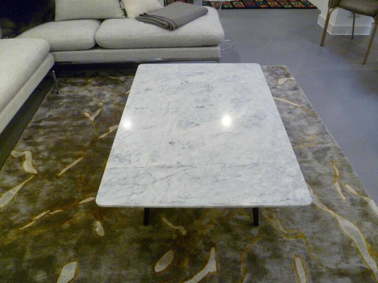 Eames Coffee Table Marmor Carrara Esche Schwarz