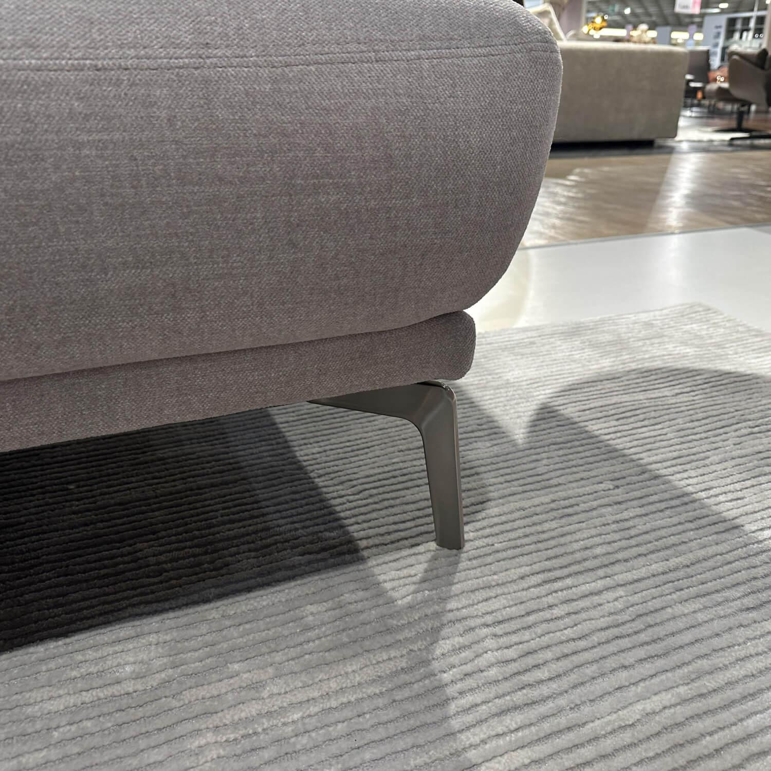 Mondo - Ecksofa Ensemble Shima Stoff Escana Naturel Beige Füße Metall 01BR Brushed - 7