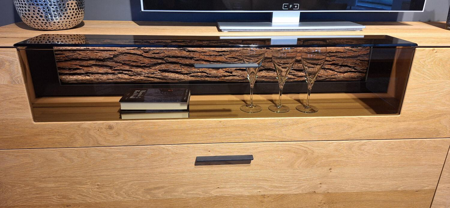 Hartmann - Wohnwand Runa Kerneiche Natur Massiv Gebürstet - 16