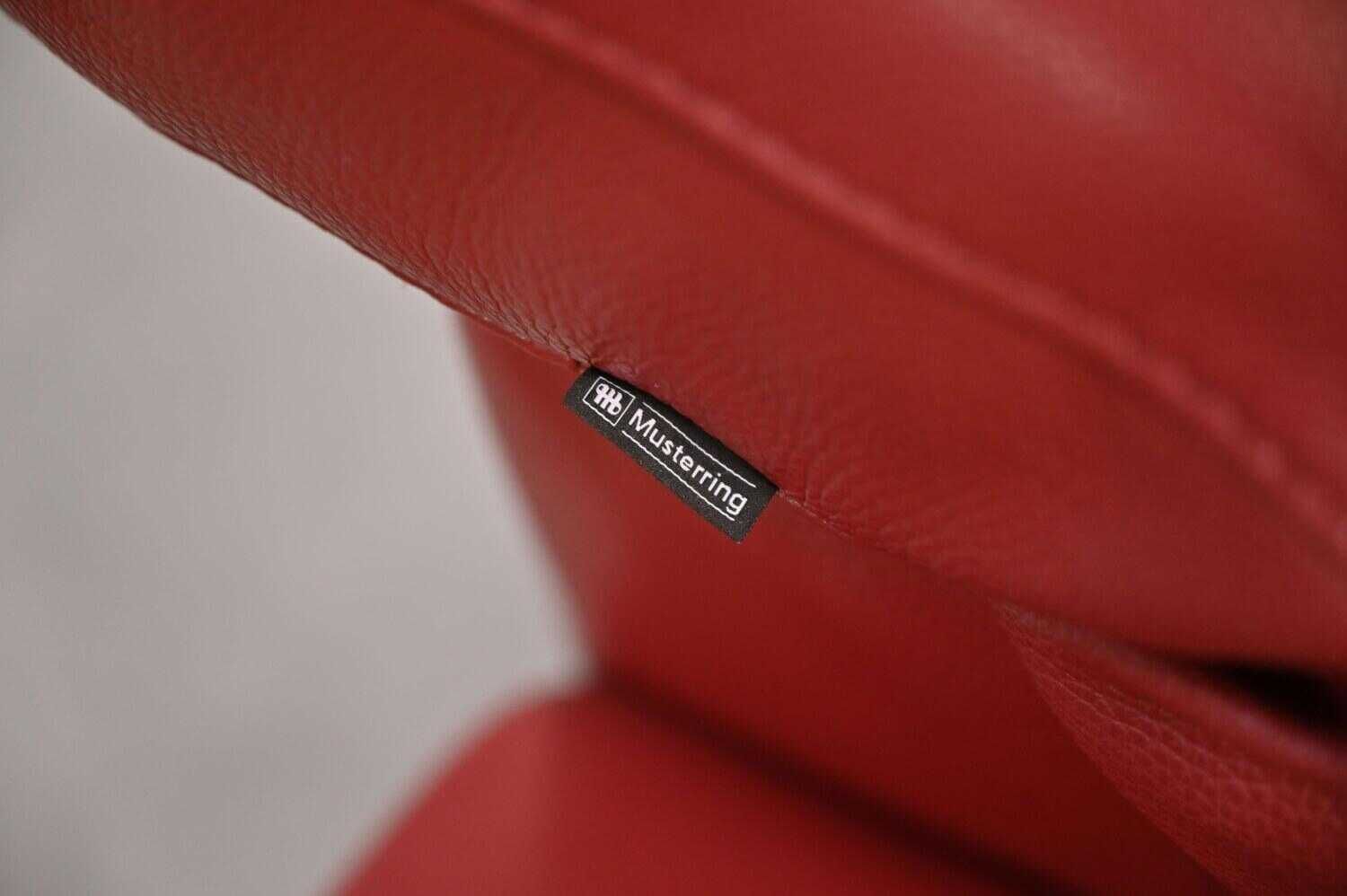 Sofa MR9100 Leder Trenbino Rot mit verstellbarer Kopfstütze