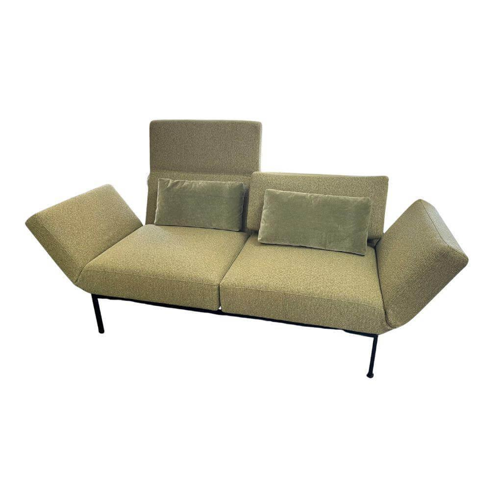 Brühl - Sofa Roro Spring Stoff 4473 033 Gestell Metall Schwarz Höhenverstellbar - 1