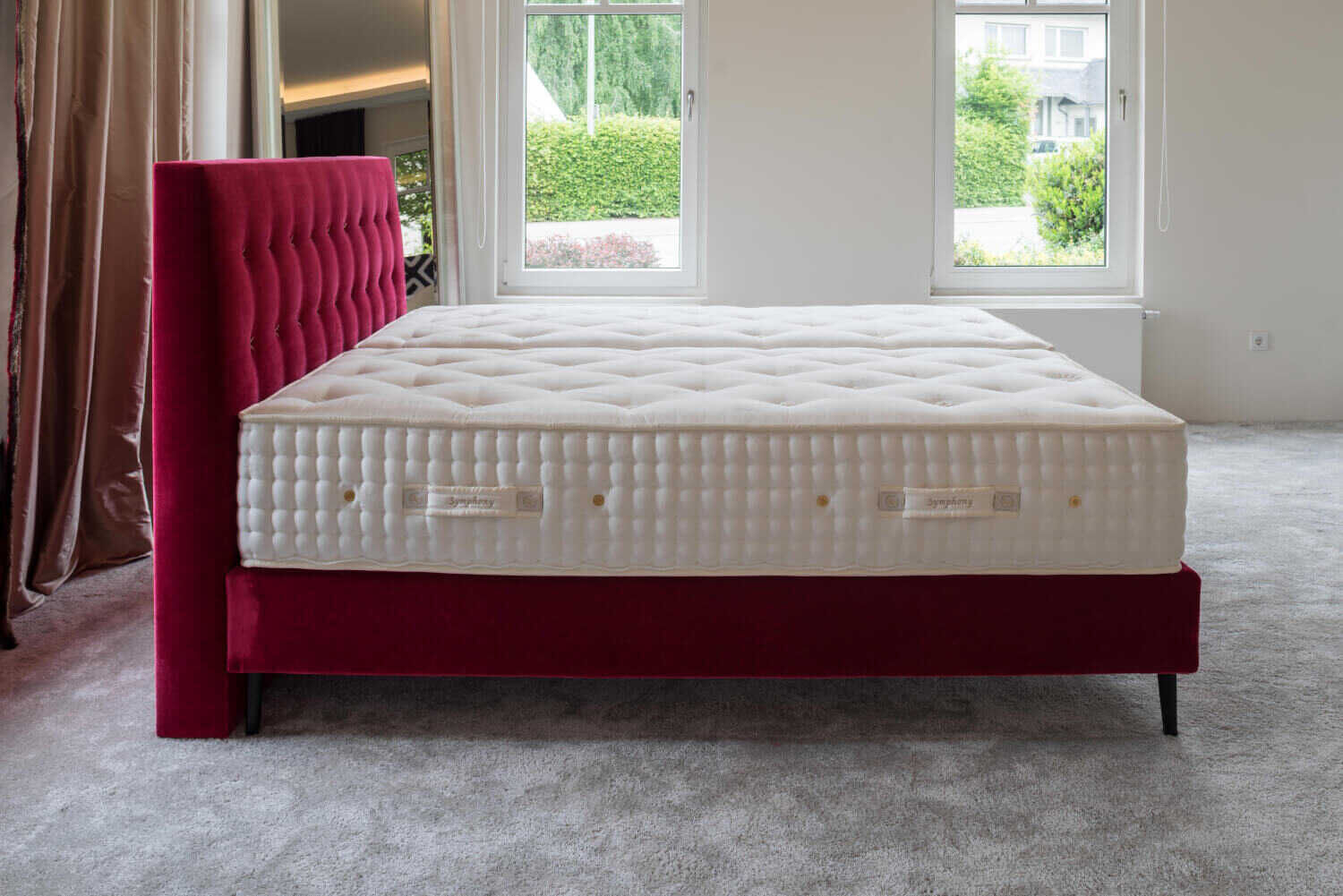 MGD152-023-1500 Elite - Boxspringbett Alice Rot mit Matratzen - 4