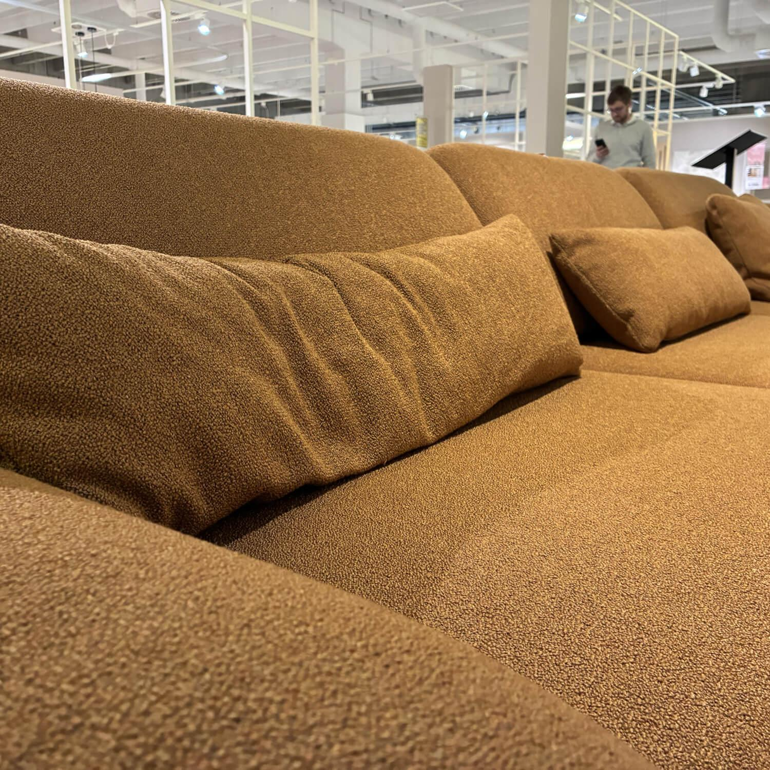 himolla - Sofa 1462 Stoff Q2Loop Chips Gelb Metallfuß Anthrazit - 4