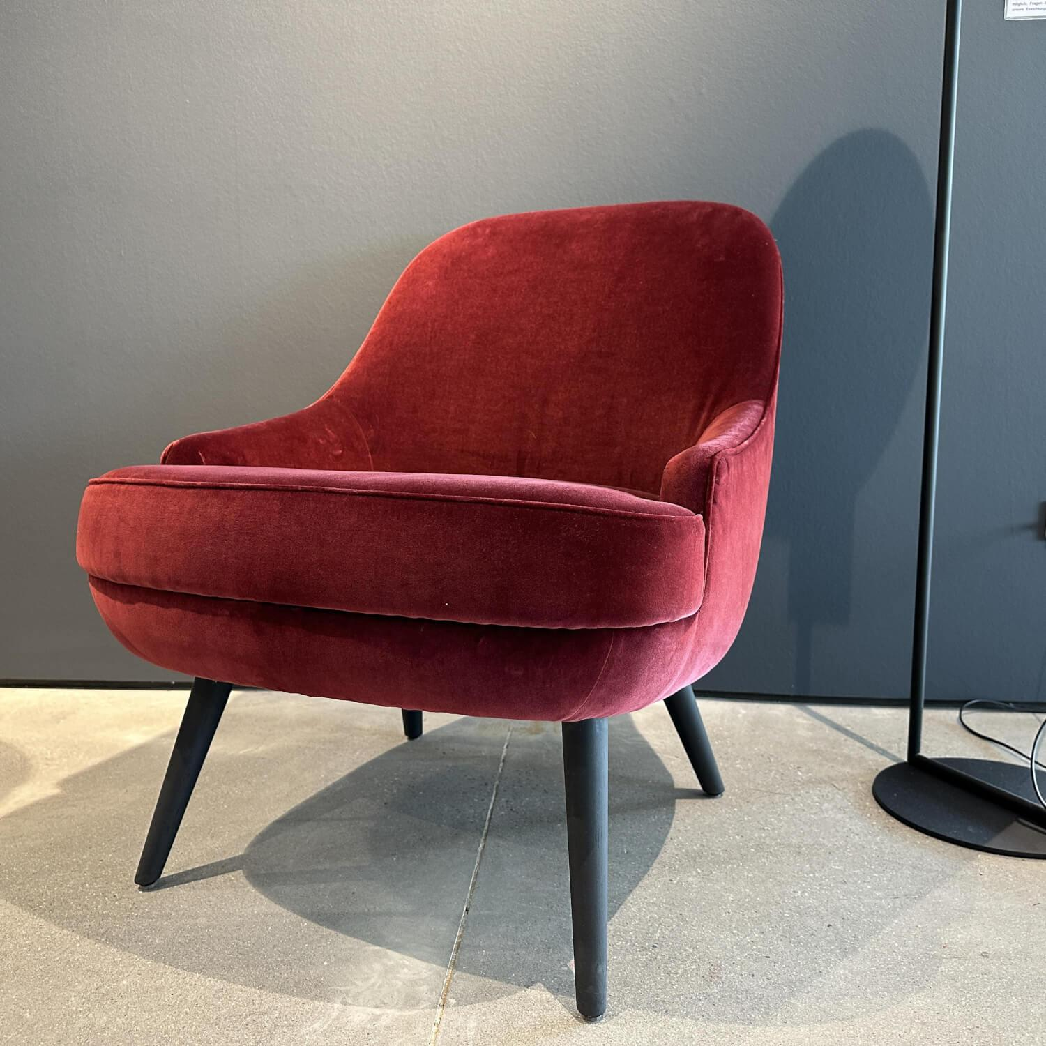 Walter Knoll - Sessel 375 10 Stoff Harald 2 582 Red Grape Rot Füße Eiche Geflammt Geölt Inklusive Filzgleiter - 7