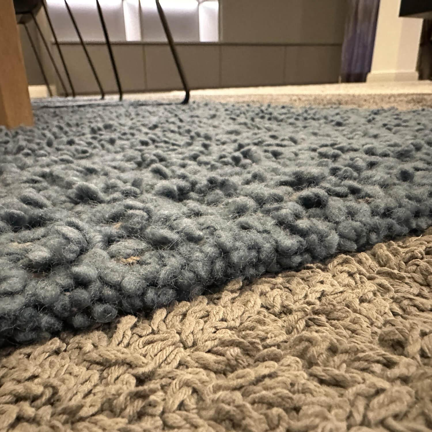 Jab Anstoetz - Teppich 240x170 Lana Mix Blau Beige - 7