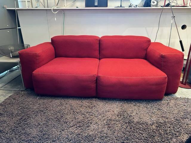 Hay - Sofa 2-seater Mags Soft Cover Hallingdal 687 Stitching Dark Grey - 4