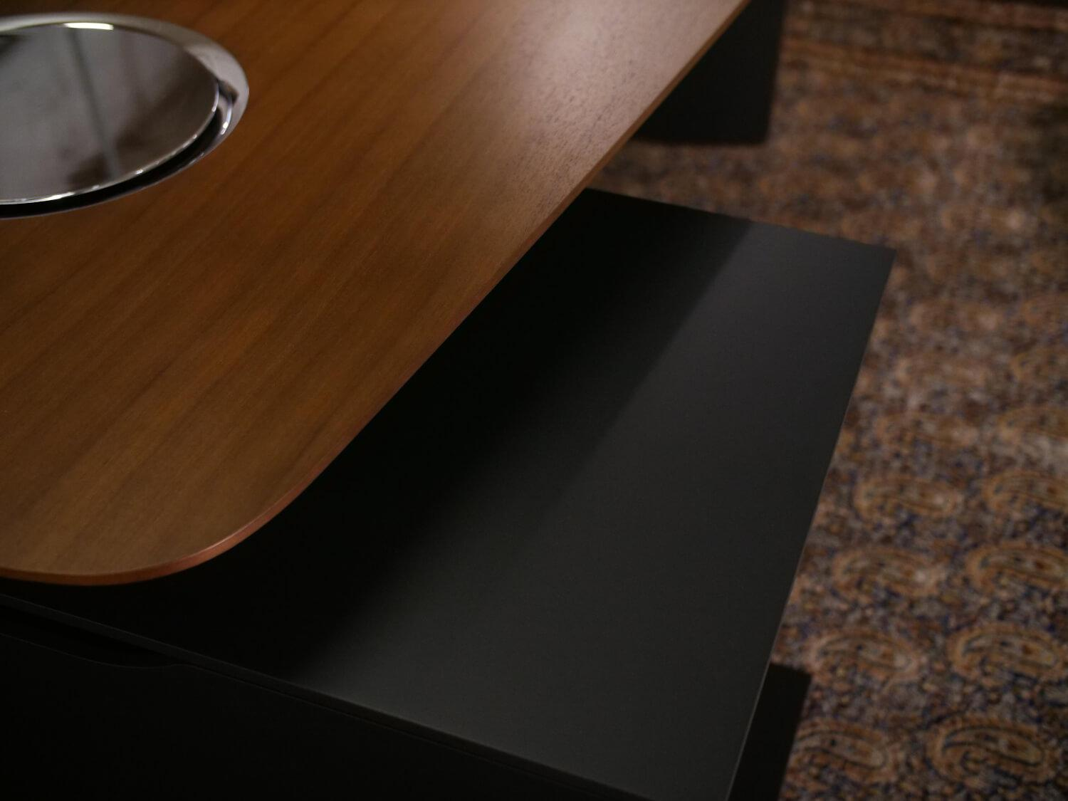 Walter Knoll - Keypiece Communication Desk Nussbaum Höhenverstellbar Mit Leder Ein- Und Auflagen - 18