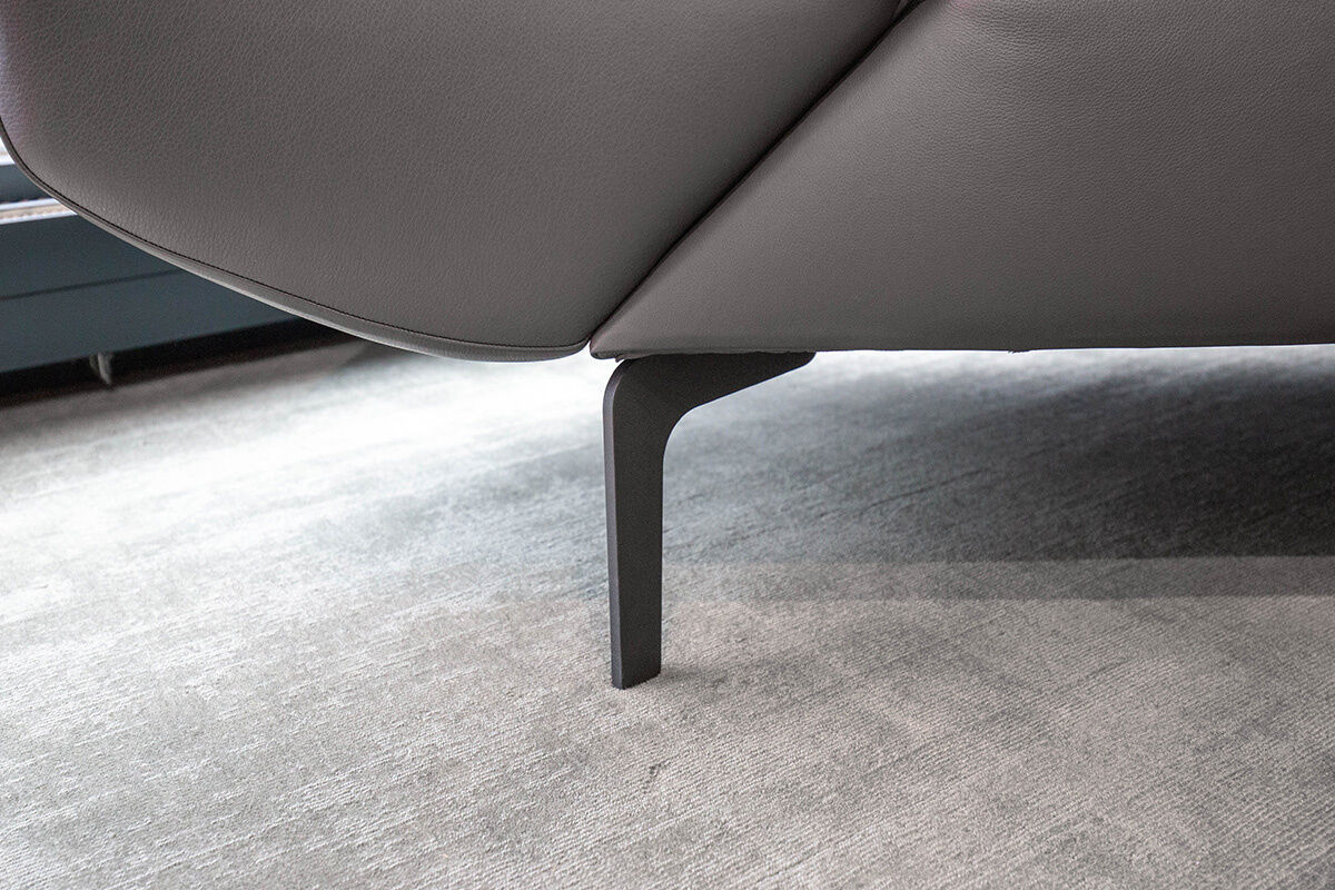 Jori - Sofa Pacific Pure JR-9700 Leder Lipano Zingo Anthrazit Füße Schwarz Matt - 2